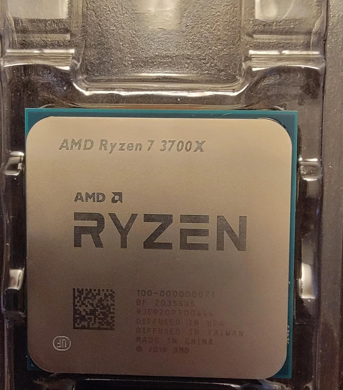 Lightly used, amd ryzen 7 3700x with stock cooler