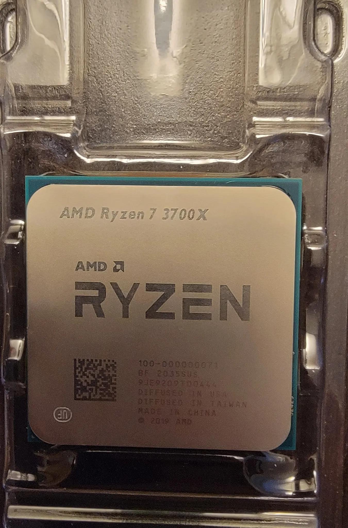 Lightly used, amd ryzen 7 3700x with stock cooler