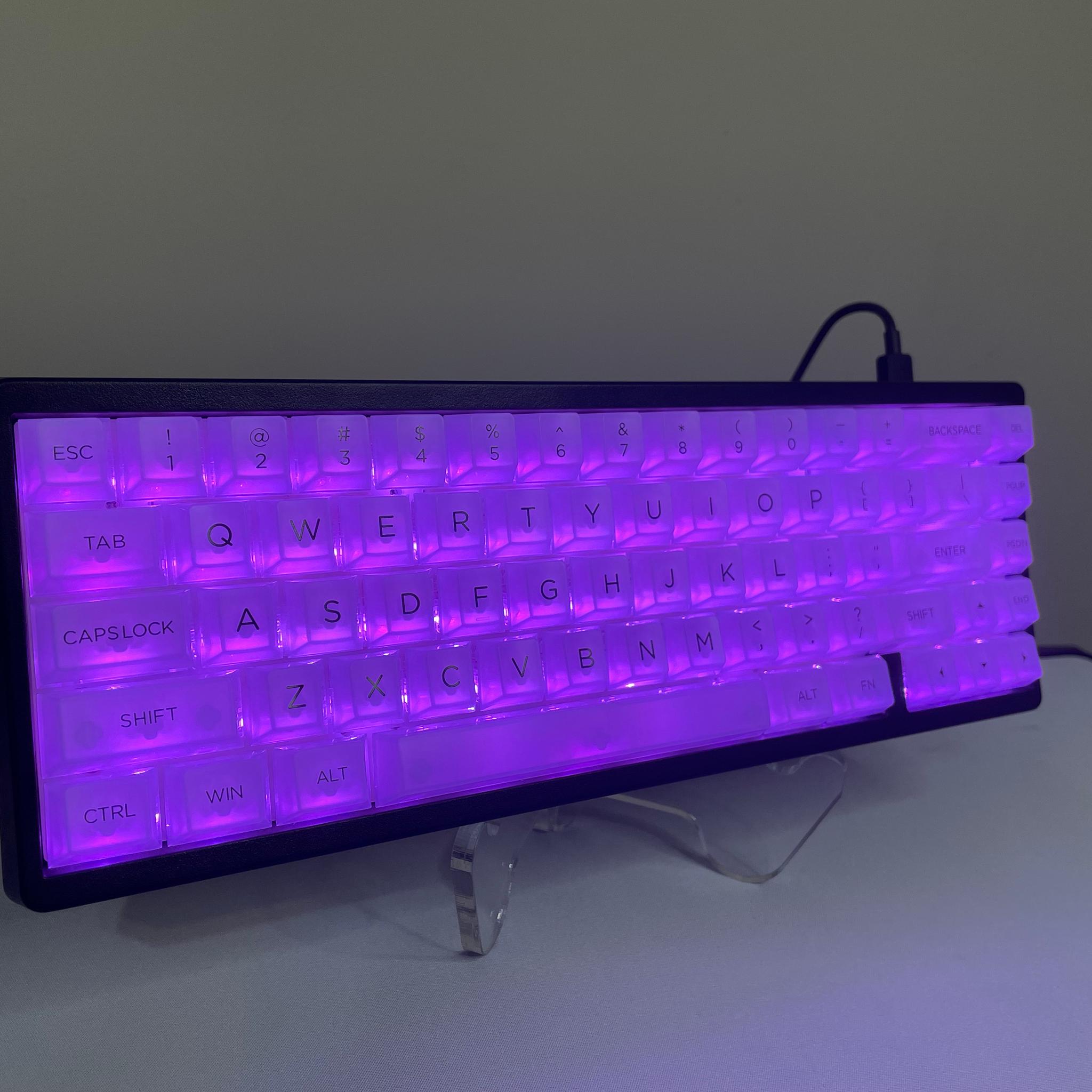 M67 Mechanical Gaming Keyboard - Clear Keycaps with Thocky Switches