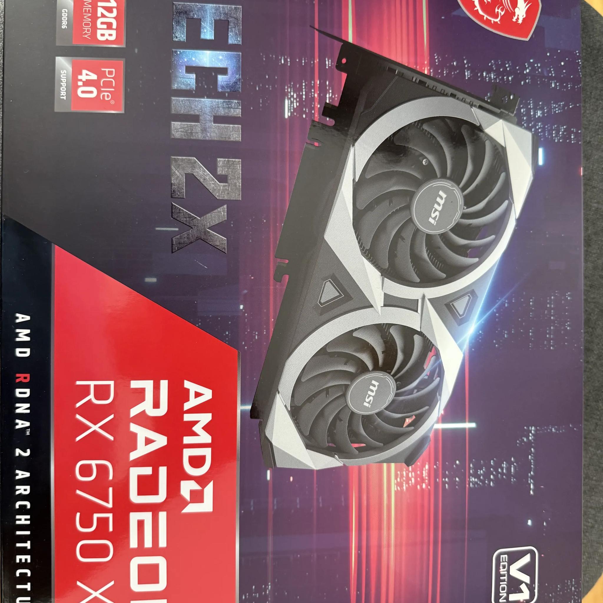 USED MSI Mech Radeon RX 6750 XT 12GB GDDR6 PCI Express 4.0 ATX Video Card RX 6750 XT MECH 2X 12G V1