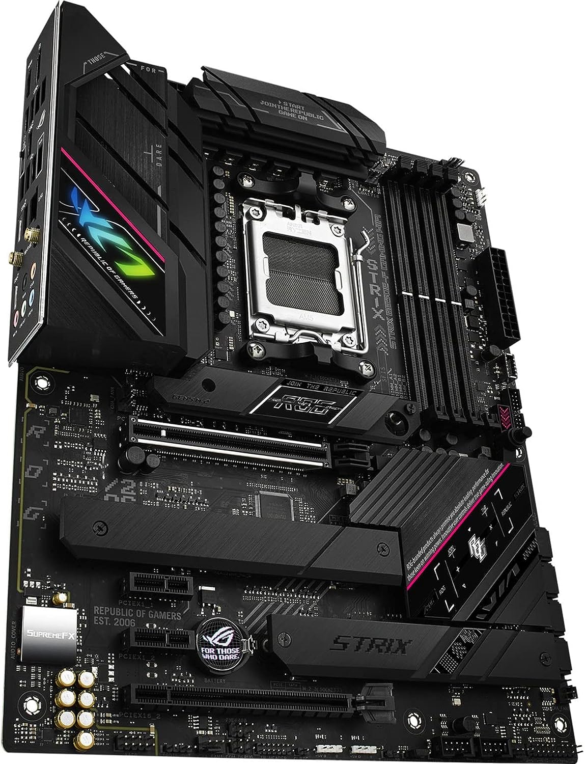 ASUS ROG STRIX B650E-F GAMING WIFI AMD AM5 B650 ATX M.2 Desktop Motherboard A