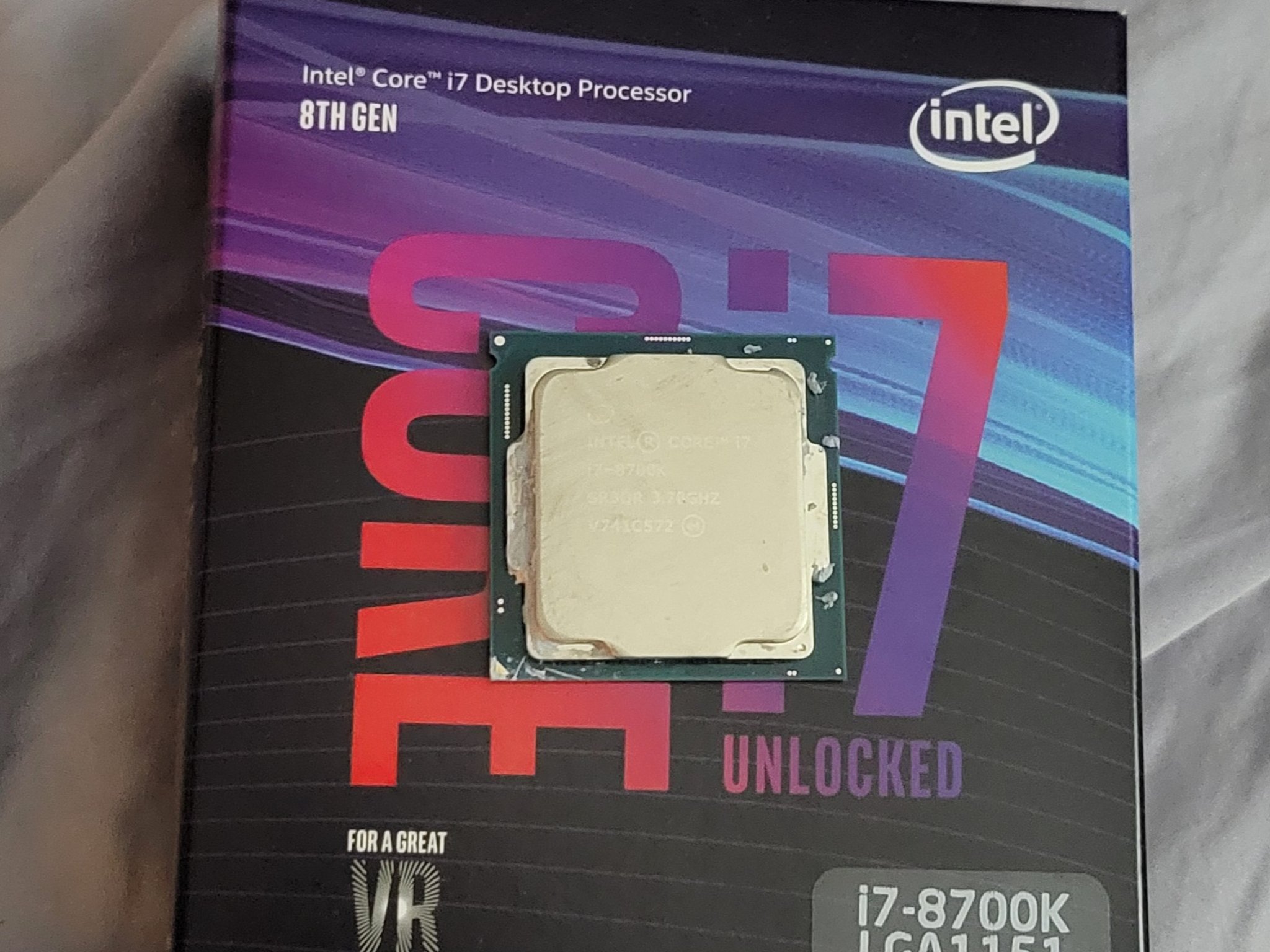 For Sale! Intel i7-8700k 6 Cores 4.7GHz LGA1151 CPU