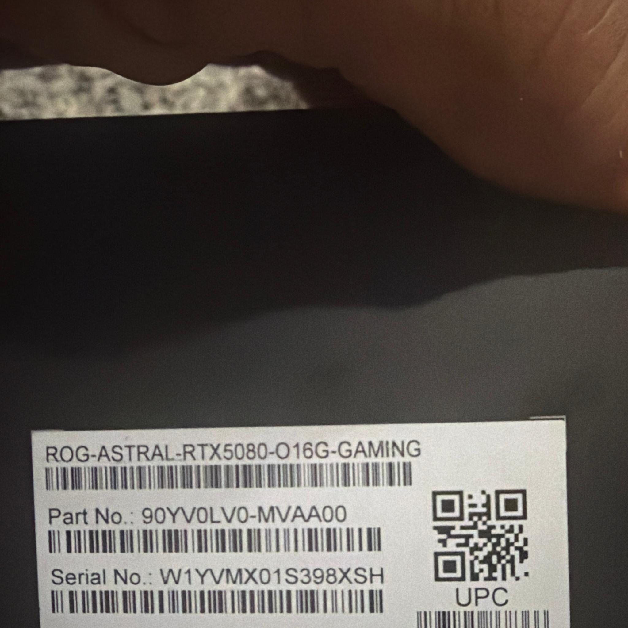 ASUS ROG Astral GeForce RTX 5080 16GB GDDR7 OC Edition