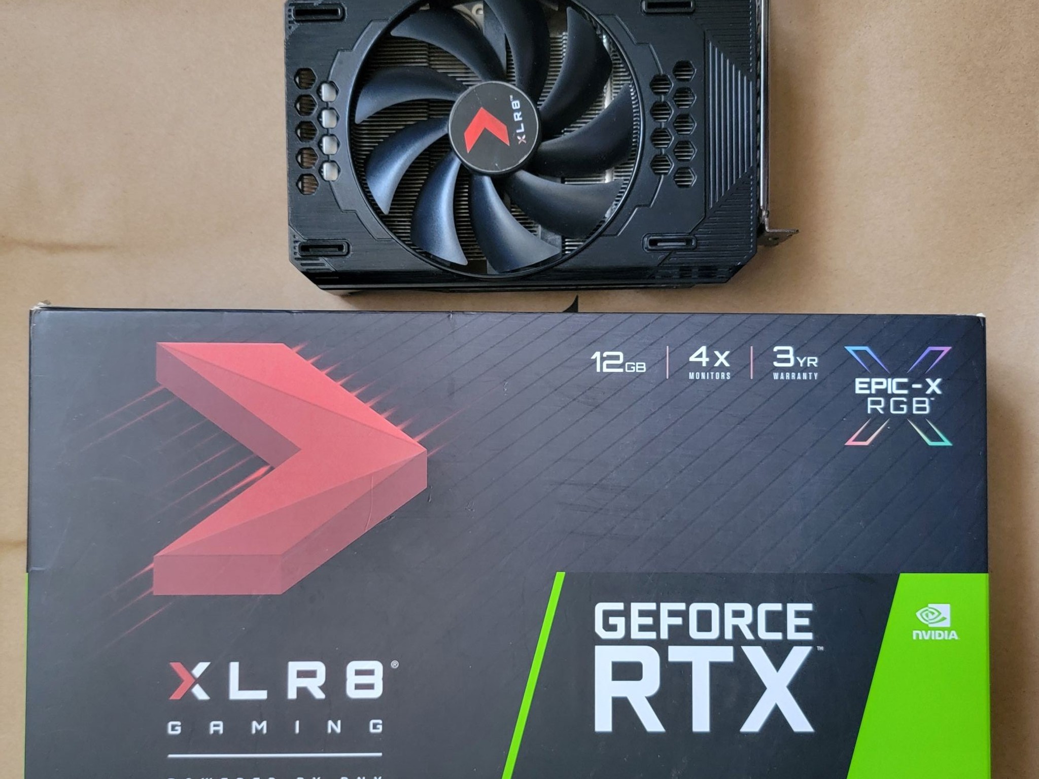 PNY GeForce RTX 3060 12GB XLR8 Single Fan - USED