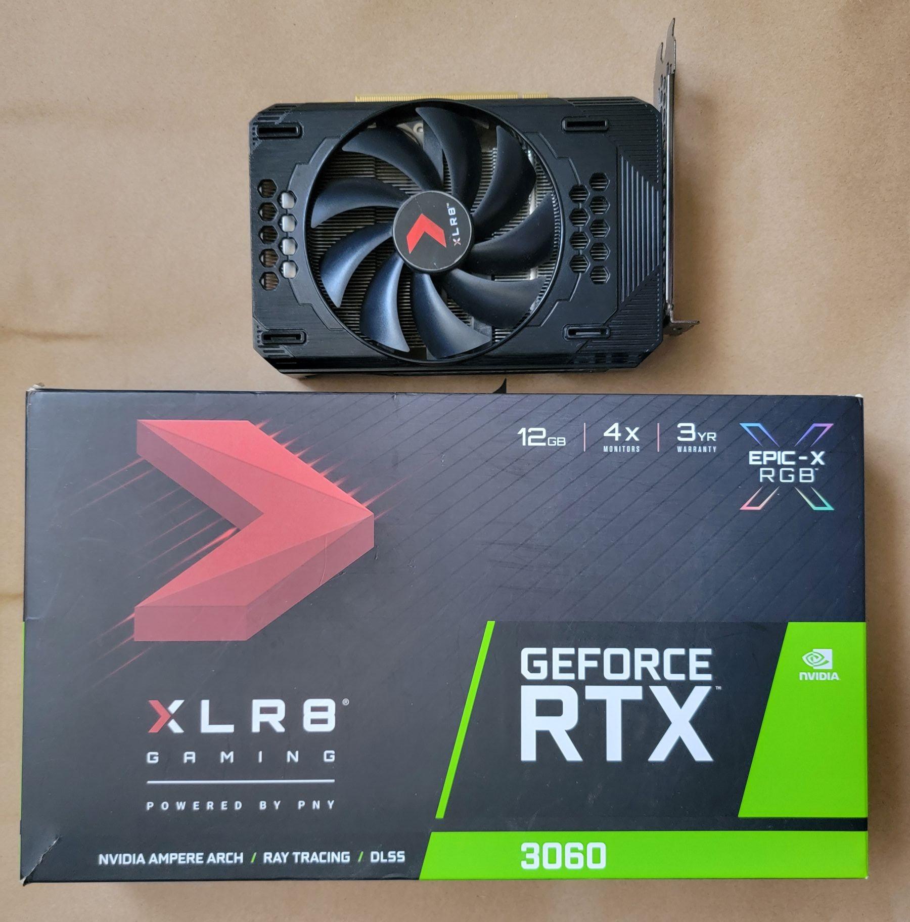 PNY GeForce RTX 3060 12GB XLR8 Single Fan - USED