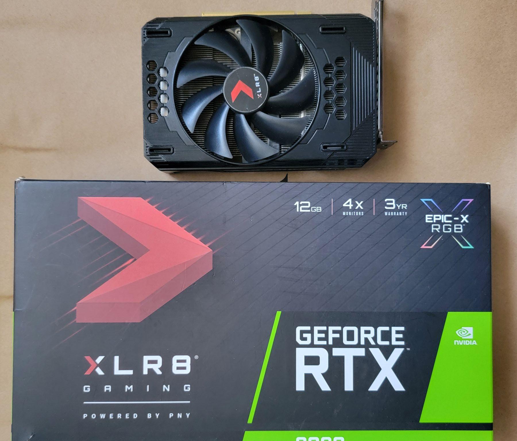 PNY GeForce RTX 3060 12GB XLR8 Single Fan - USED