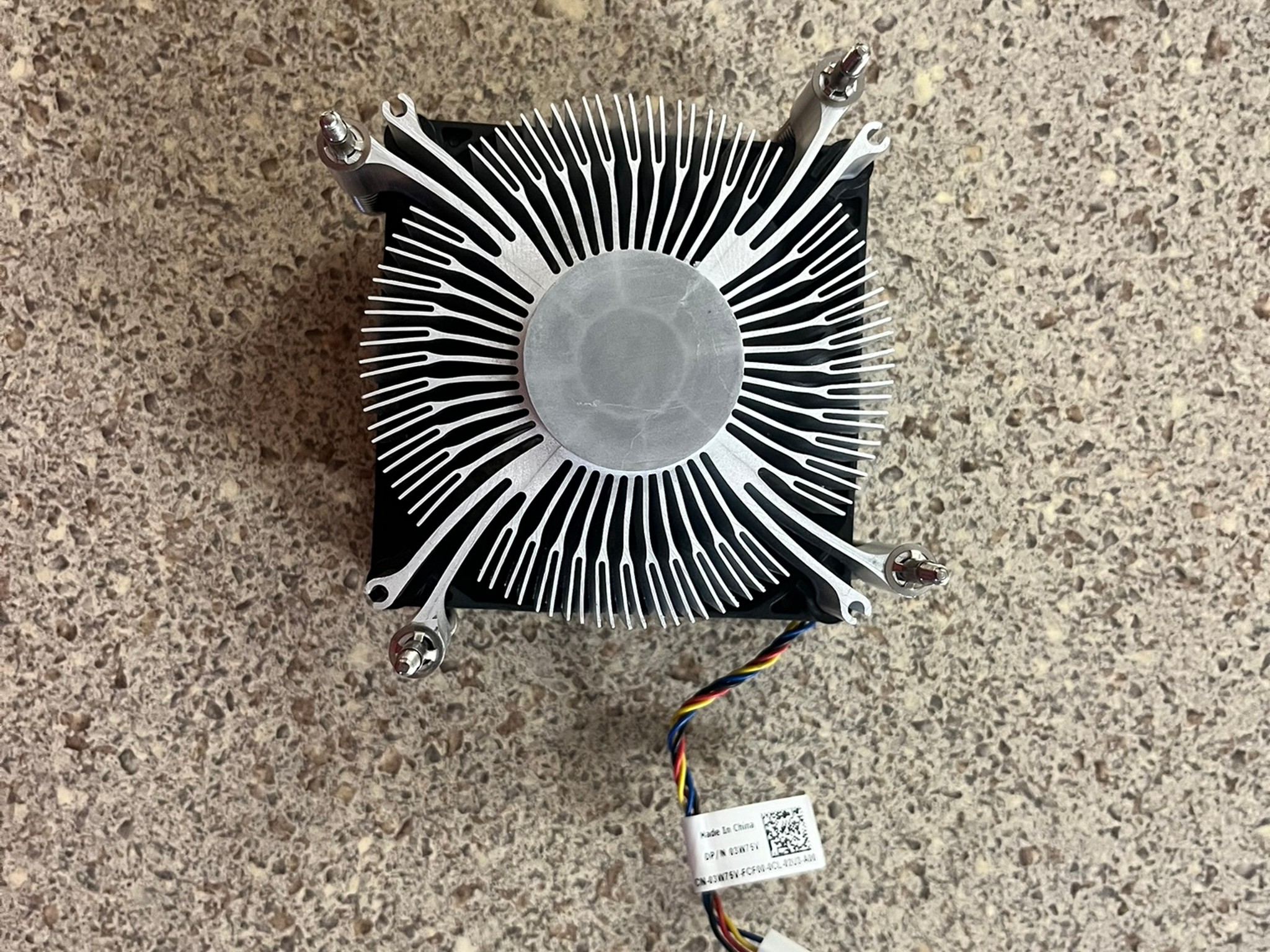 Dell CPU Cooler Heatsink Fan 65W | 03W75V 0DVH85 | OptiPlex 5080 7080 MT, Inspiron 3880, G5 Desktop