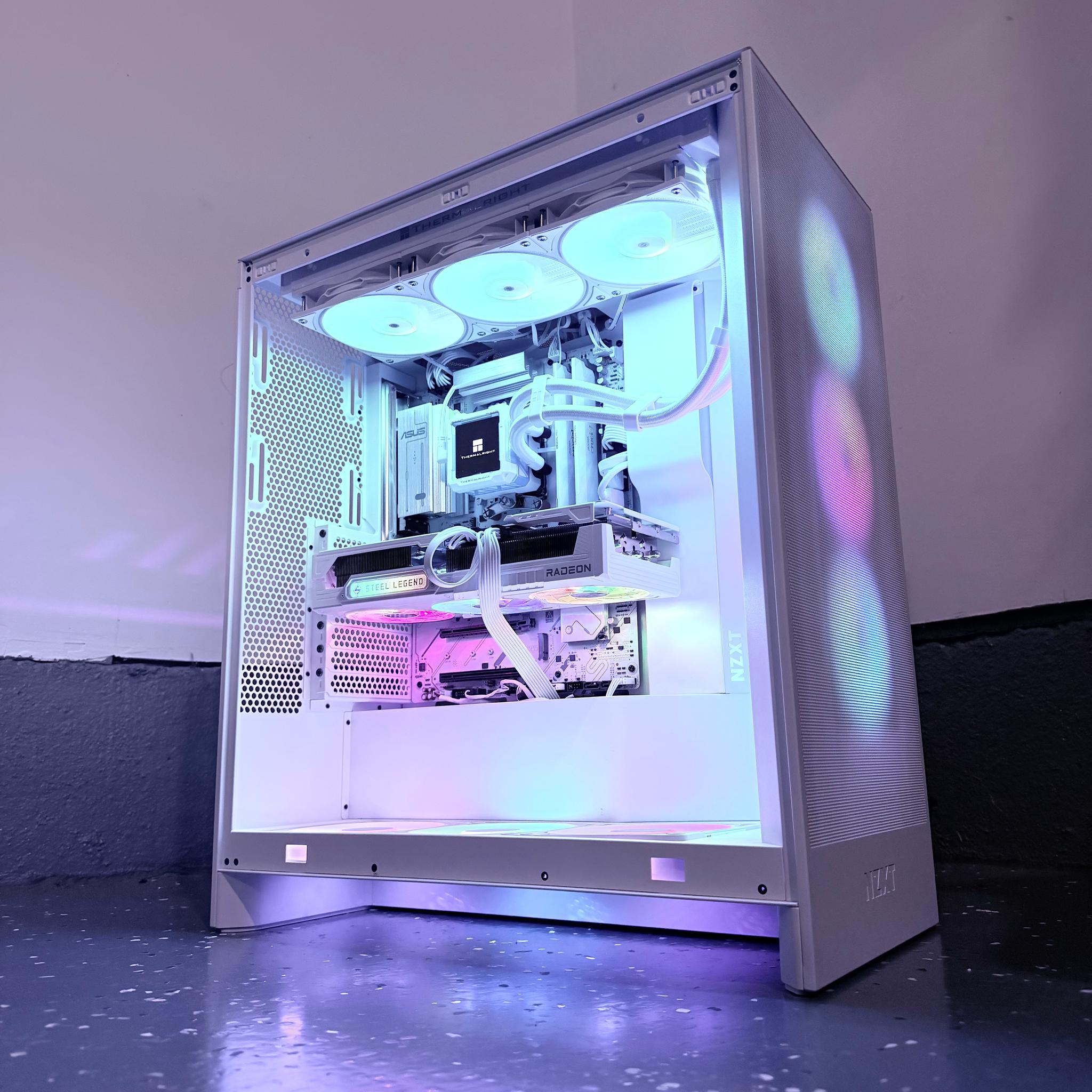 ⚪️"Polar Prism"❄️| 4K Gaming | Ryzen 7 9800X3D | RX 9070XT | 32GB 6400 mt/s DDR5 | 3TB Storage