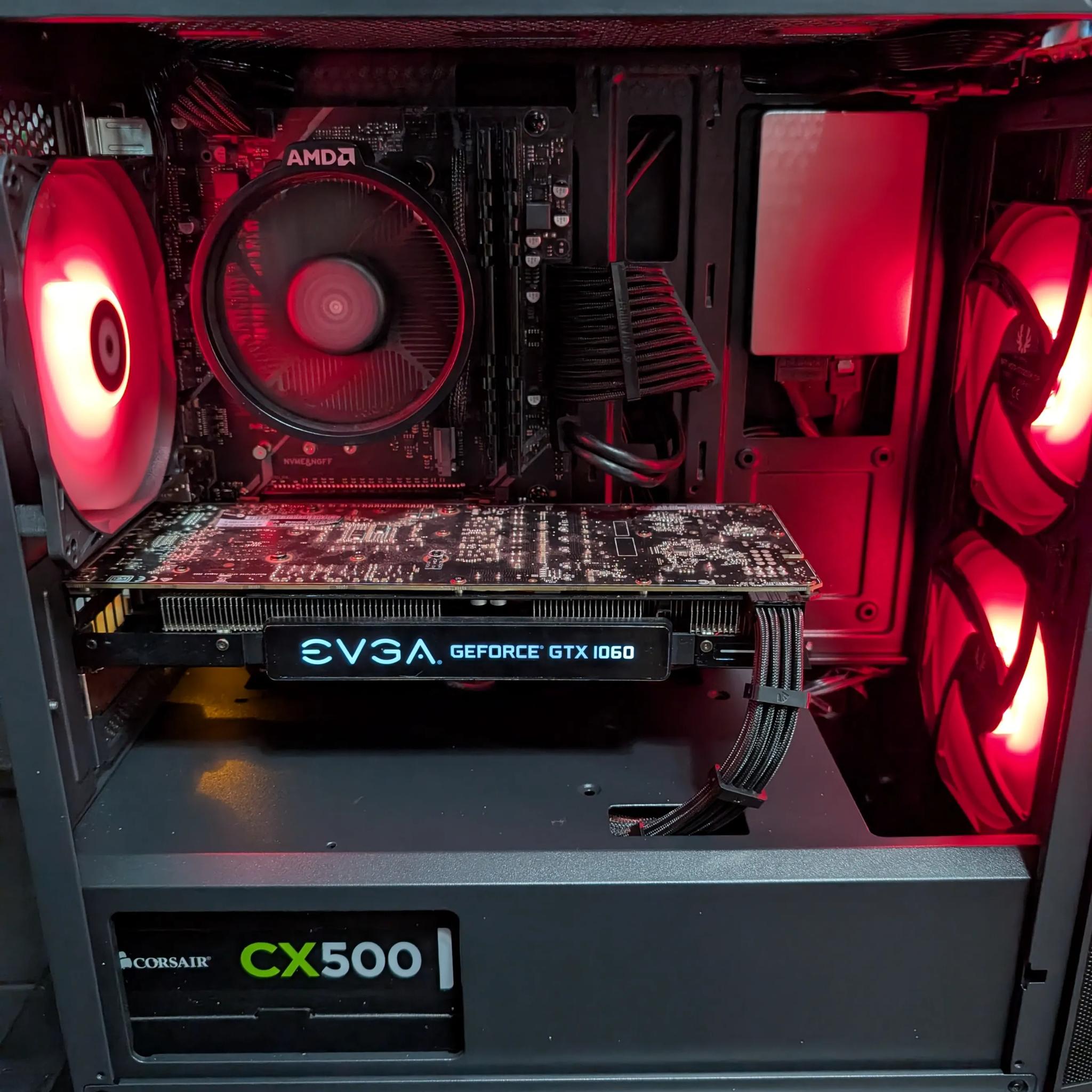 Ryzen Gaming PC: Ryzen 5 2600 | GTX 1060 6GB | 16 GB DDR4 | 1 TB SSD
