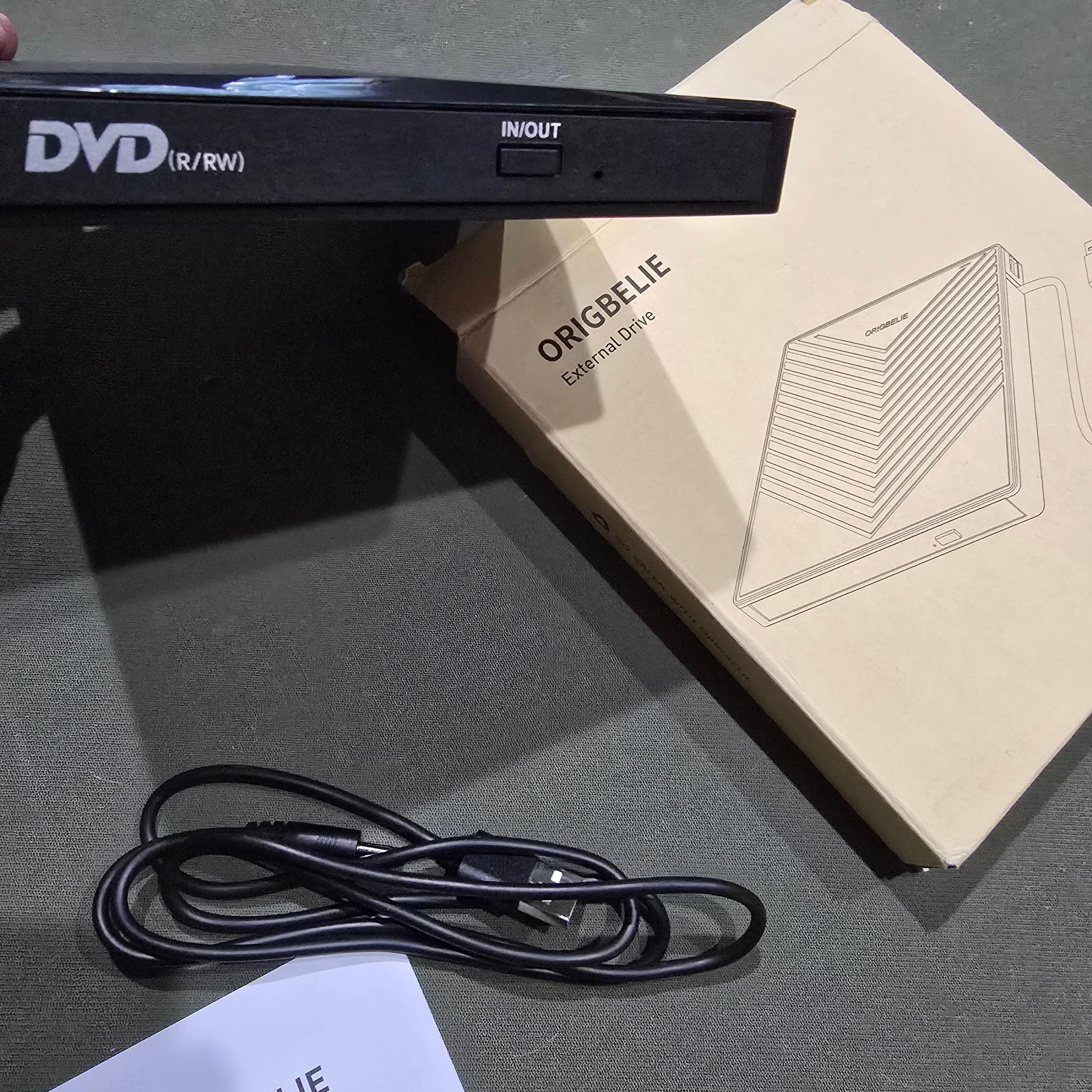 External Drive 4 USB Ports 2 TF/SD Card Slots USB 3.0 Portable CD/DVD Disk Player Reader Writer