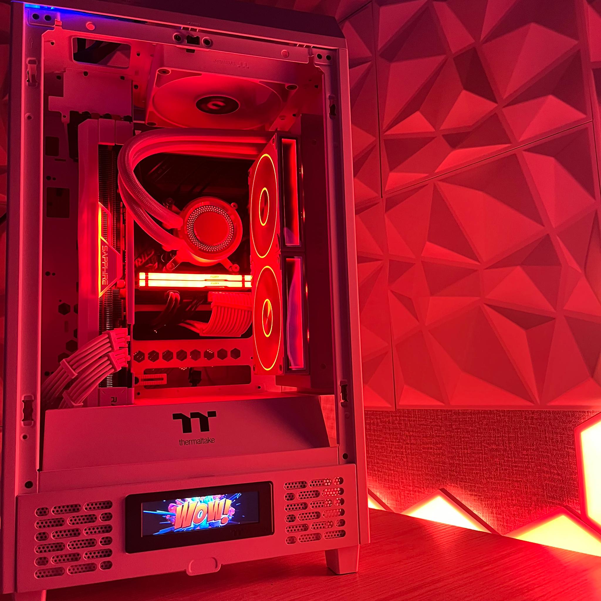 WHITE GAMING PC BUILD | I5 12600KF | SAPPHIRE PURE 7800XT | DDR5 32GB | 1TB SSD | RGB