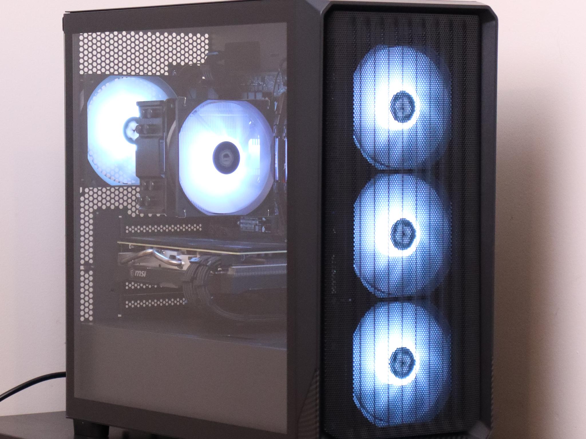 Black RGB 1080p Gaming PC | Ryzen 5 3600 - 5700xt