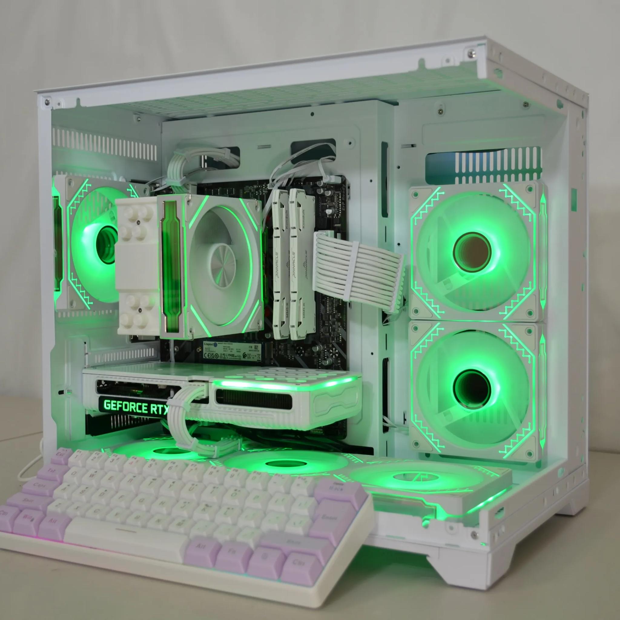 ⚪White Out⚪ - FREE Keyboard⌨️ | RTX 3060 Ti | Ryzen 5 5500 | 1tb NVMe | Windows 11 FULLY ACTIVATED