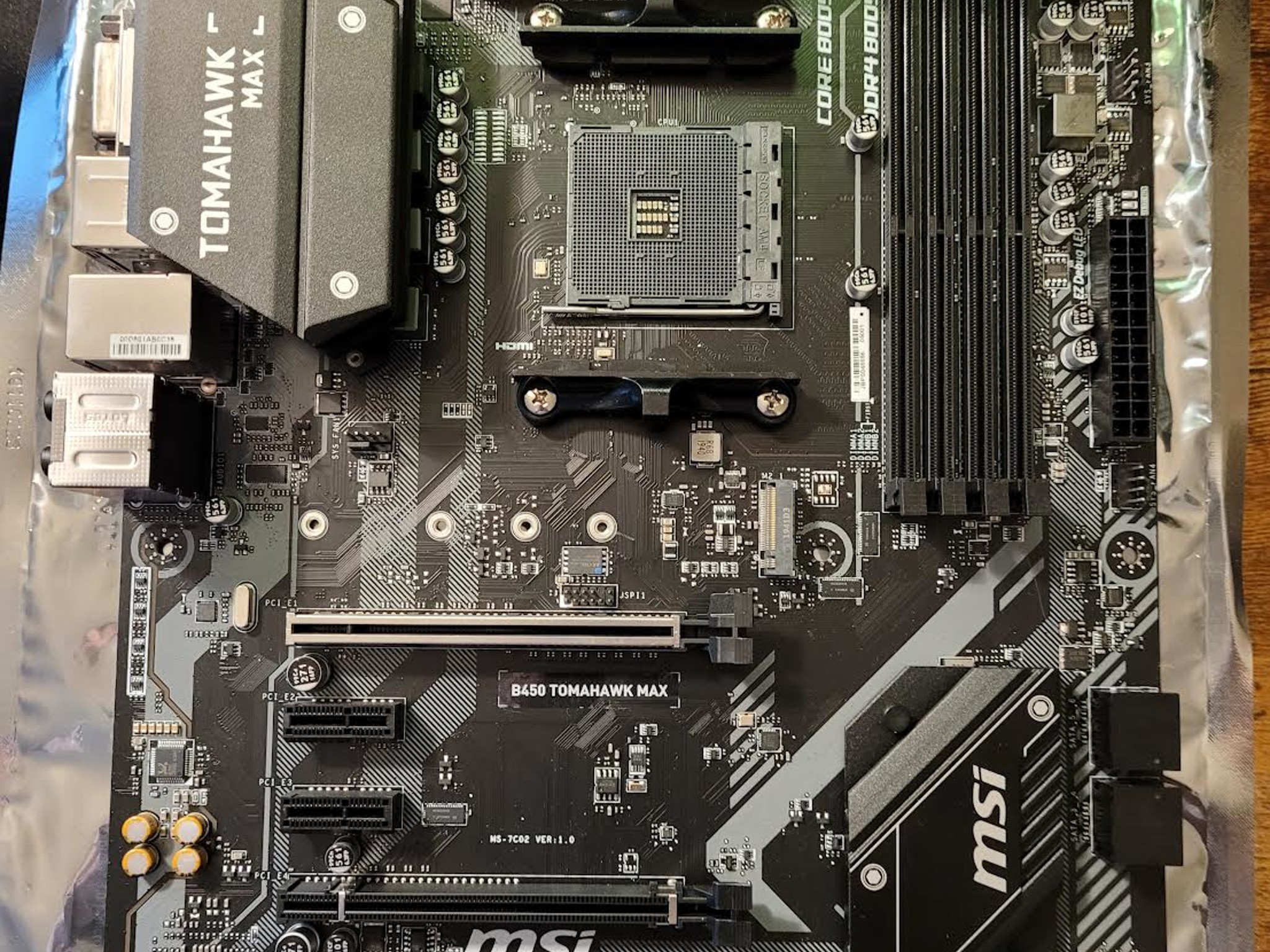 MSI AMD B450 Tomahawk Max ATX Motherboard | Barely Used