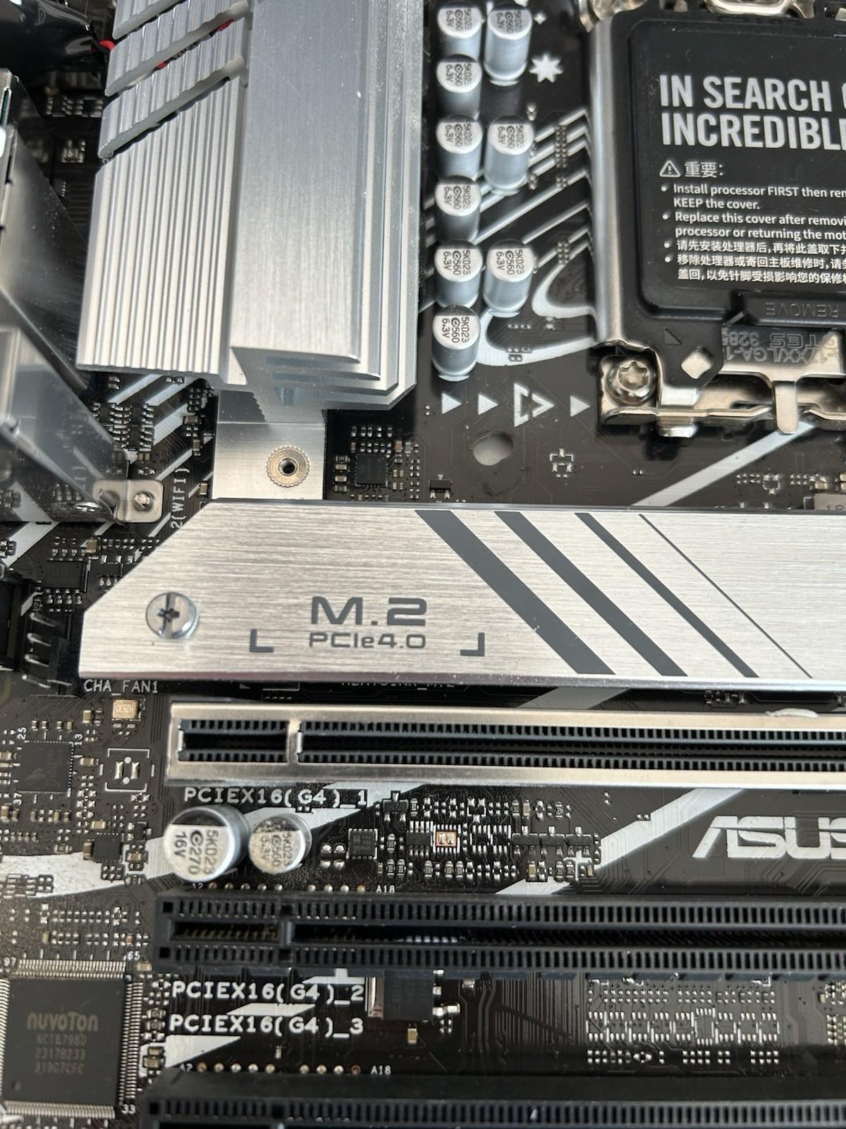 ASUS PRIME B760M-A AX LGA 1700 DDR5 microATX motherboard **NO IO SHIELD