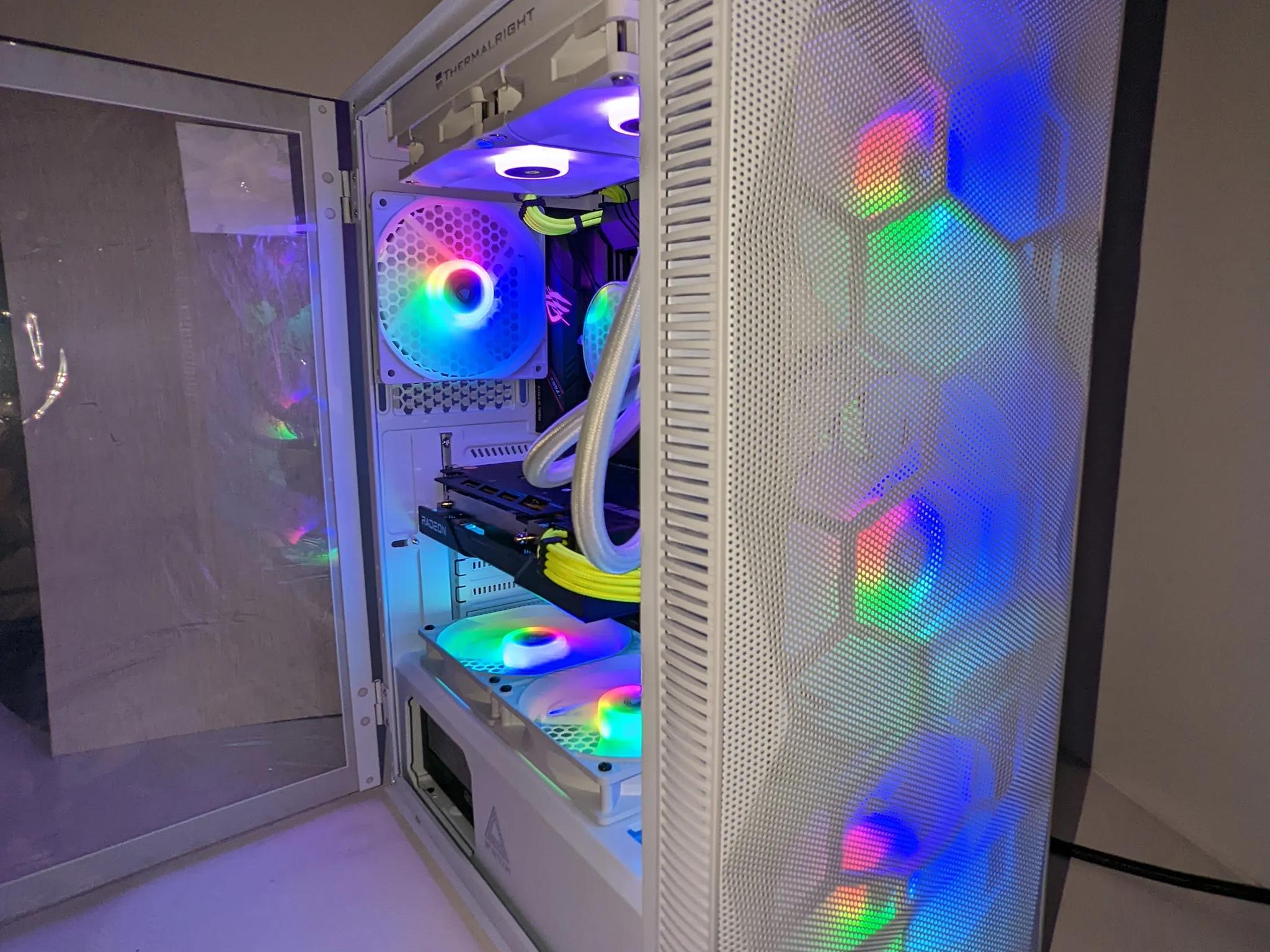 ⚪️Liquid-Cooled 💦⚪️Gaming PC |RX 6650XT| Ryzen 5 5600G| 16GB DDR4 RAM(TFORCE)| Windows 11 Pro