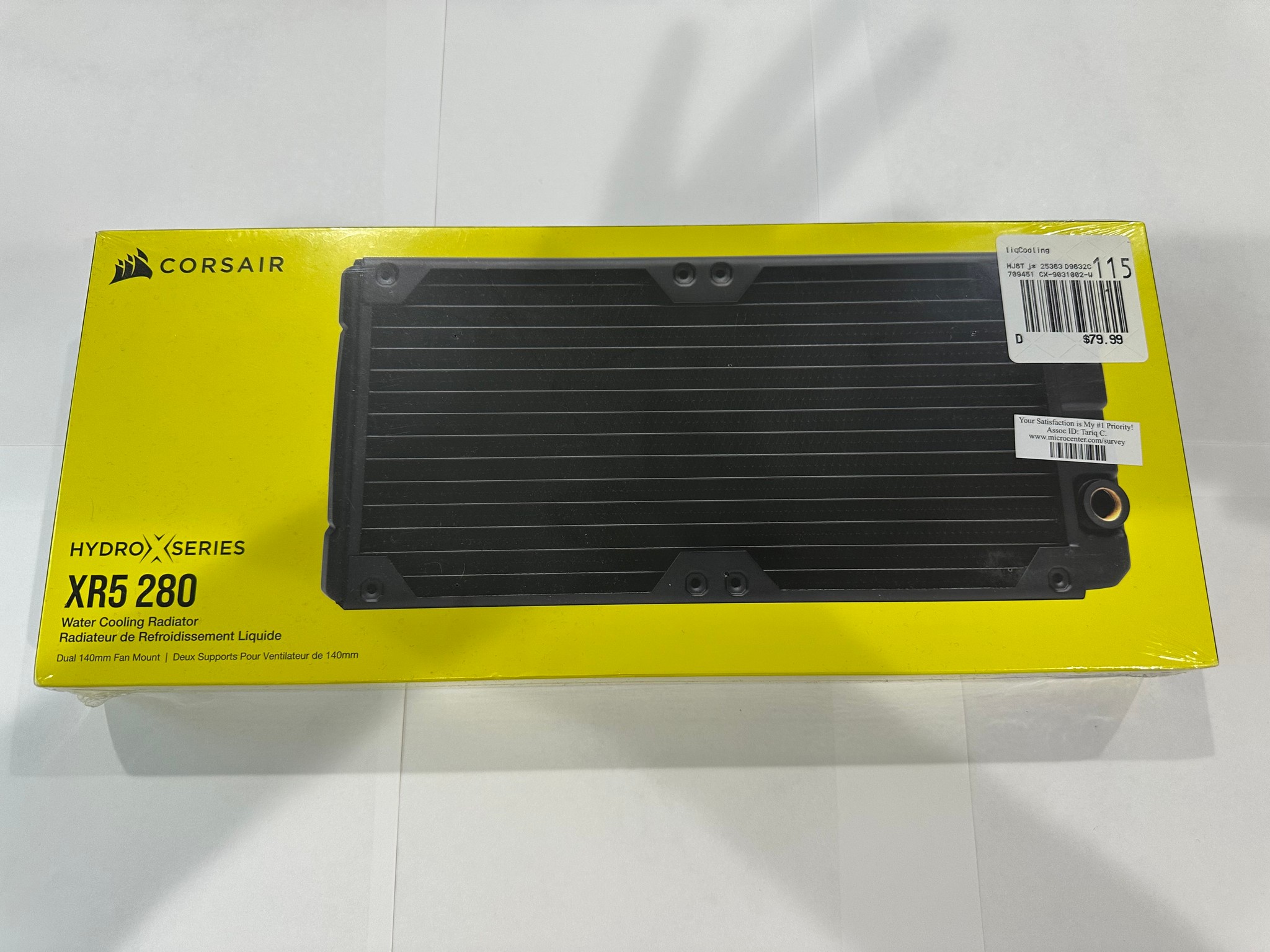 Corsair Hydro X Series XR5 280, Water Cooling Radiator, Black - BRAND NEW SEALED