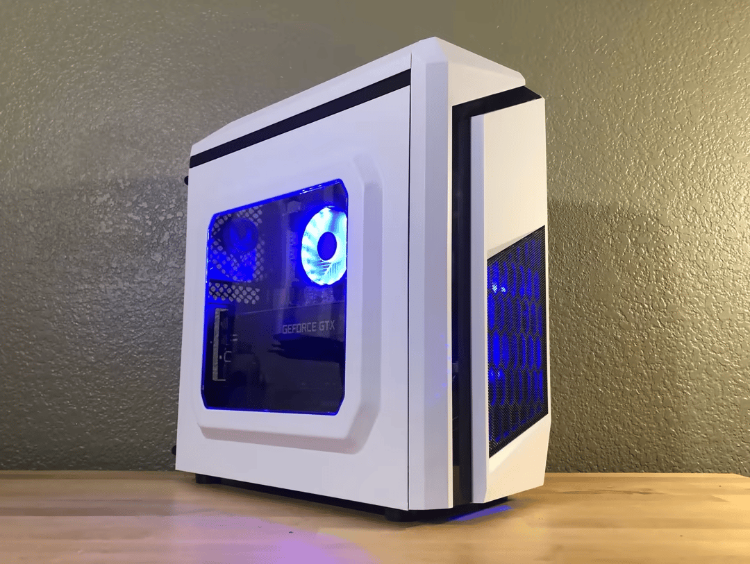 White Entry-Level Gaming PC