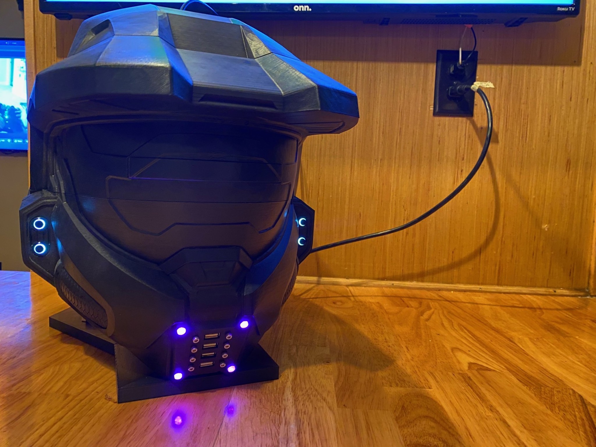 Custom Prototype Master Chief helmet RGH Xbox 360