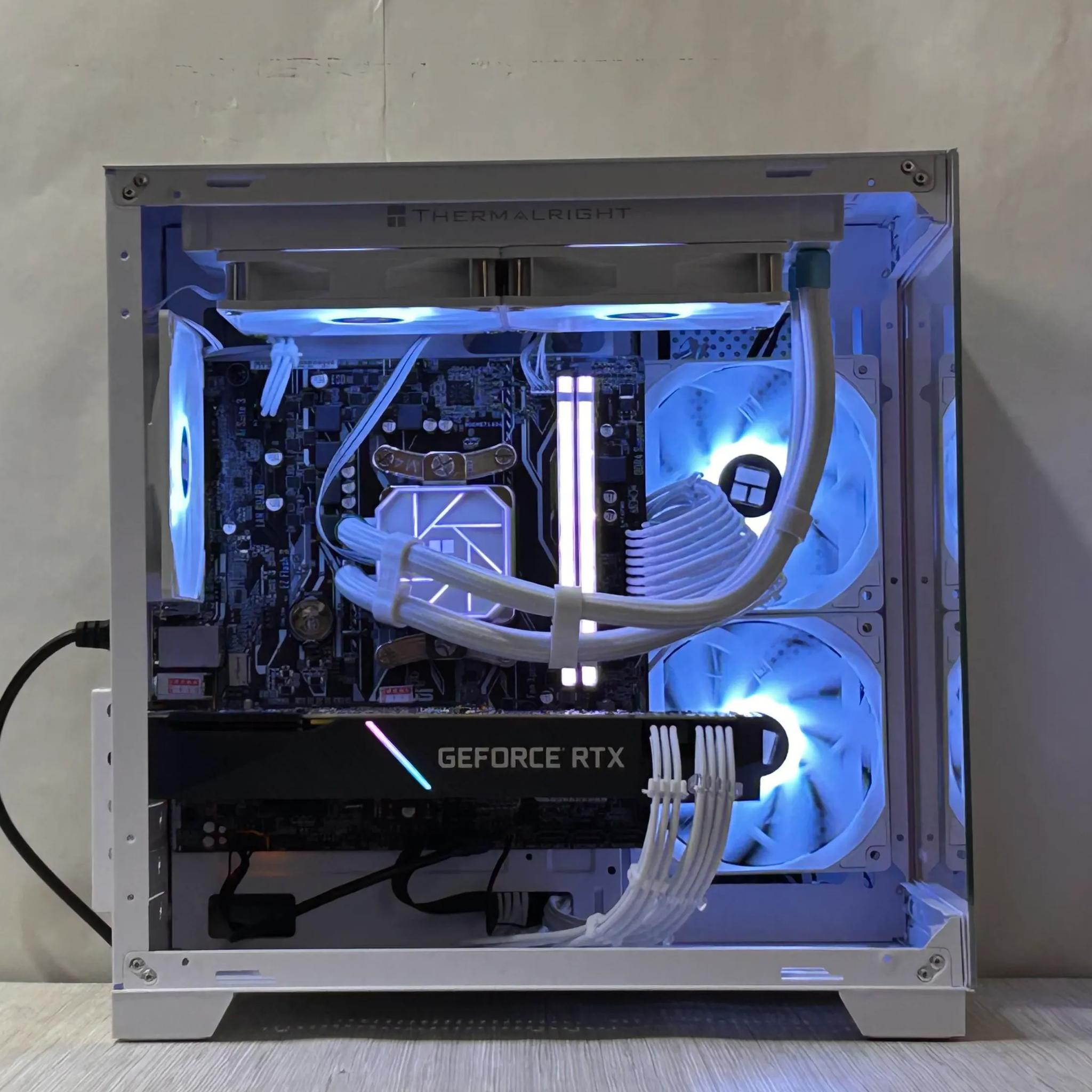 RTX 2080, Ryzen 5 5500, 16GB DDR4, 1TB NVMe SSD, WiFi. Liquid Cooling - Gaming PC