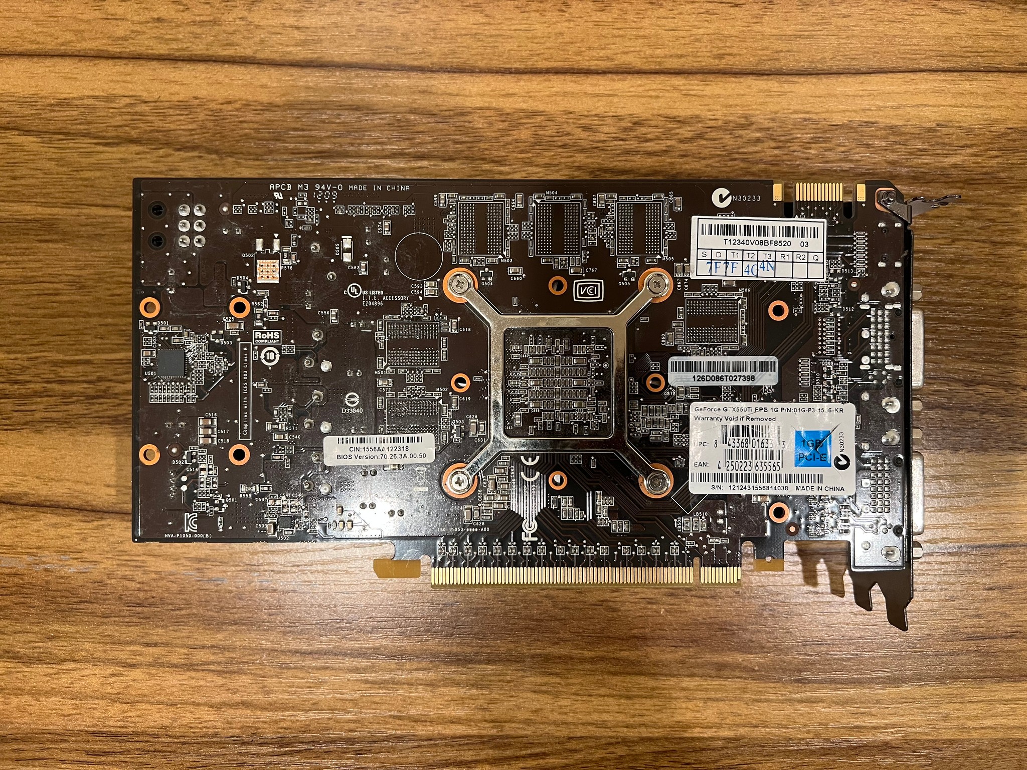 EVGA GTX 550 Ti 1GB FPB GPU Graphics Card