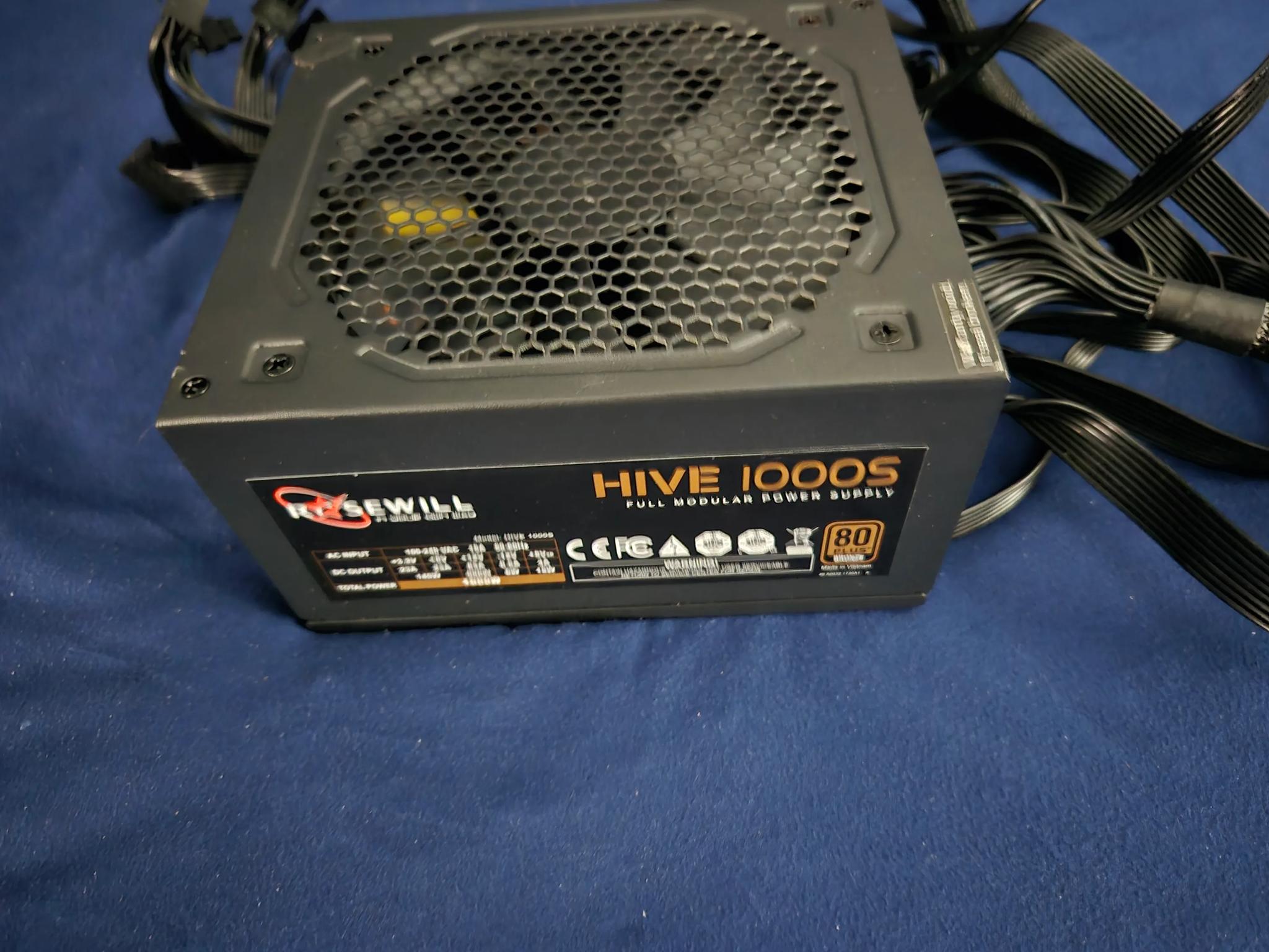 ON SALE! Rosewill HIVE-1000S, 1000W Fully Modular PSU, 80 PLUS BRONZE