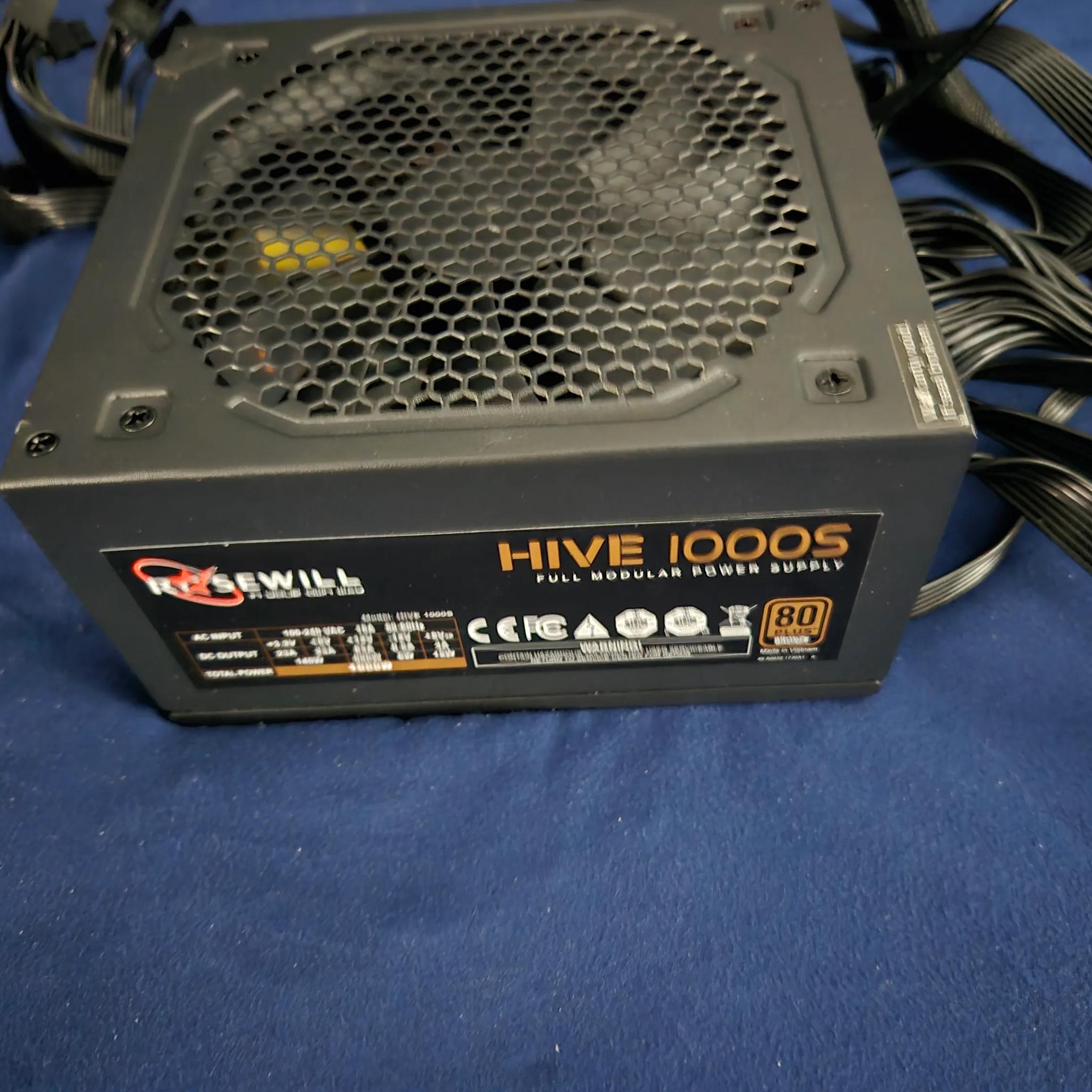 ON SALE! Rosewill HIVE-1000S, 1000W Fully Modular PSU, 80 PLUS BRONZE