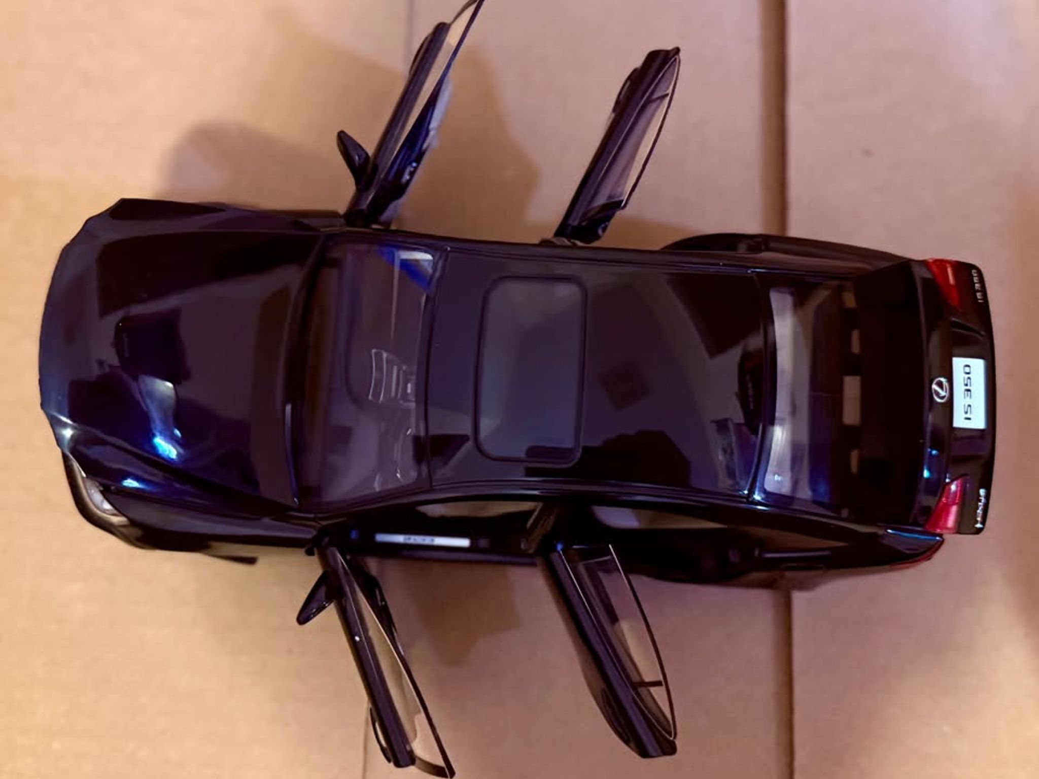 Autoart Performance 1/18 Scale 2006 Lexus IS350 Obsidian Black Model Car