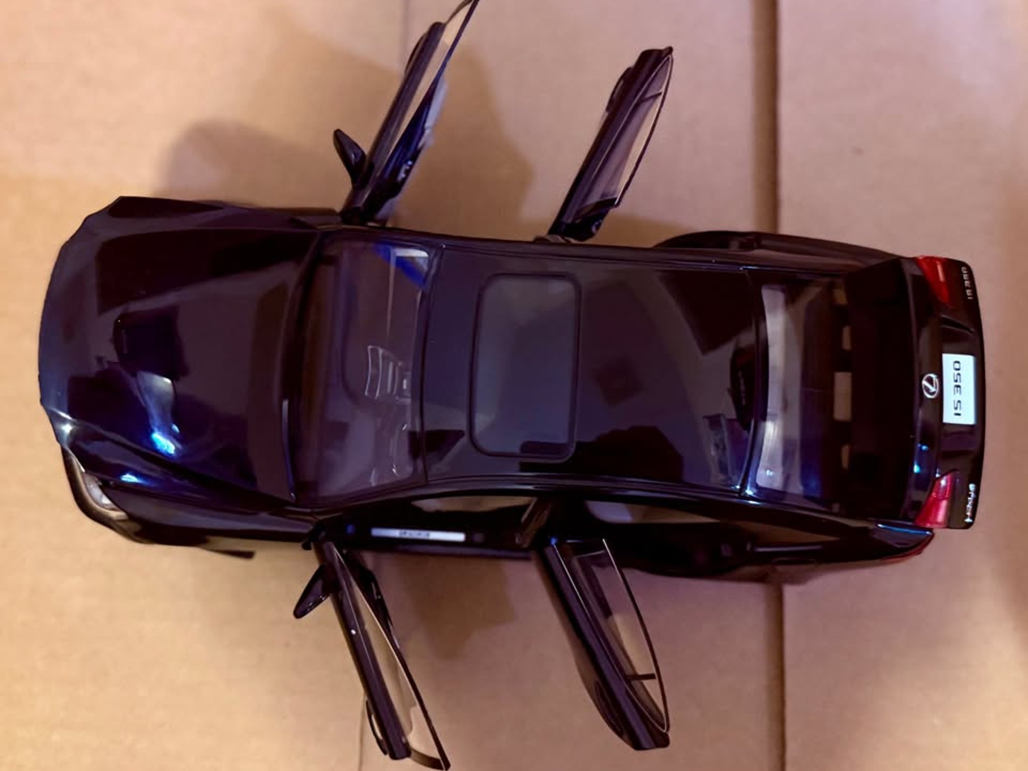 Autoart Performance 1/18 Scale 2006 Lexus IS350 Obsidian Black Model Car