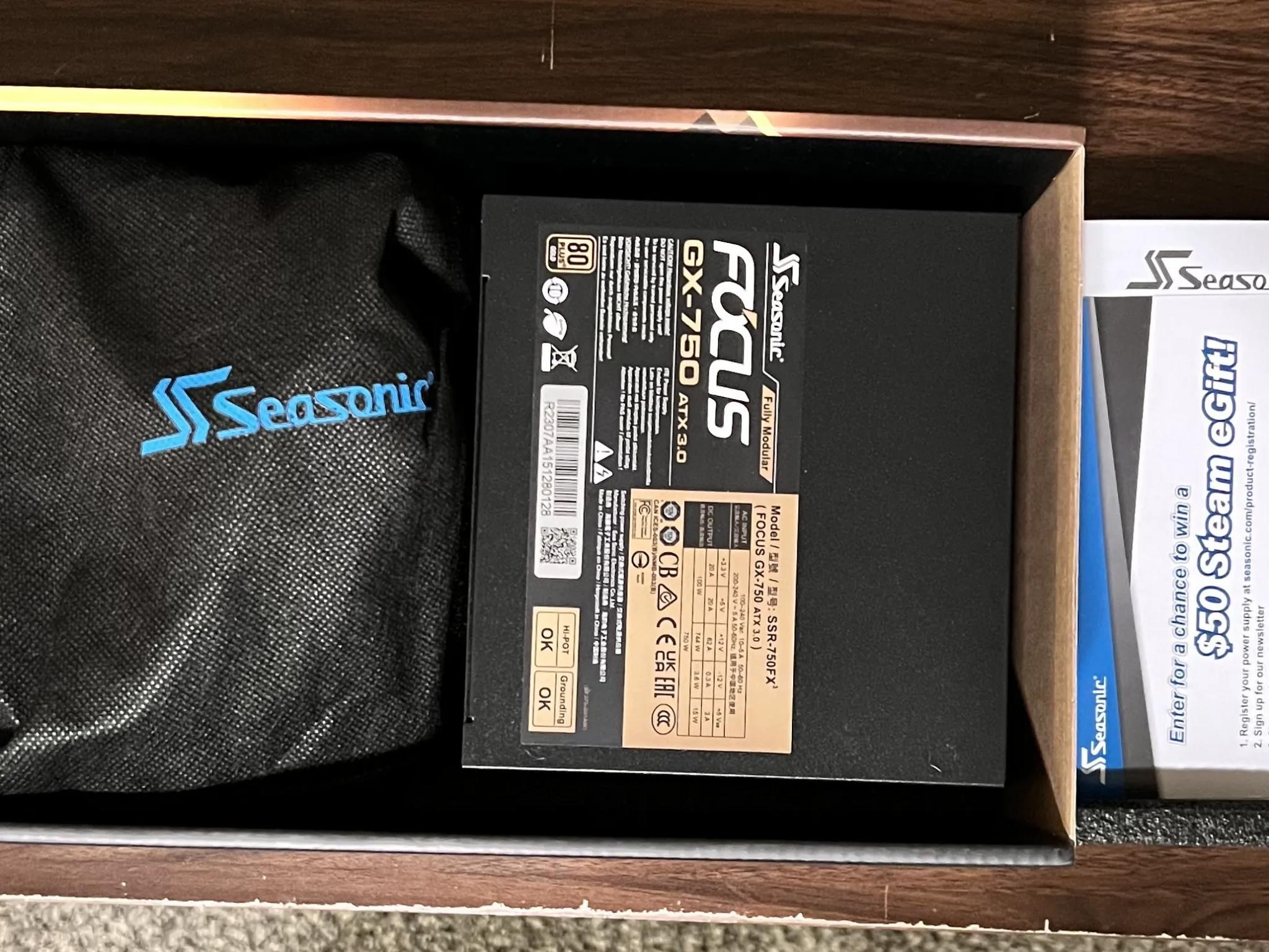 SeaSonic Focus 750W 80+ Gold