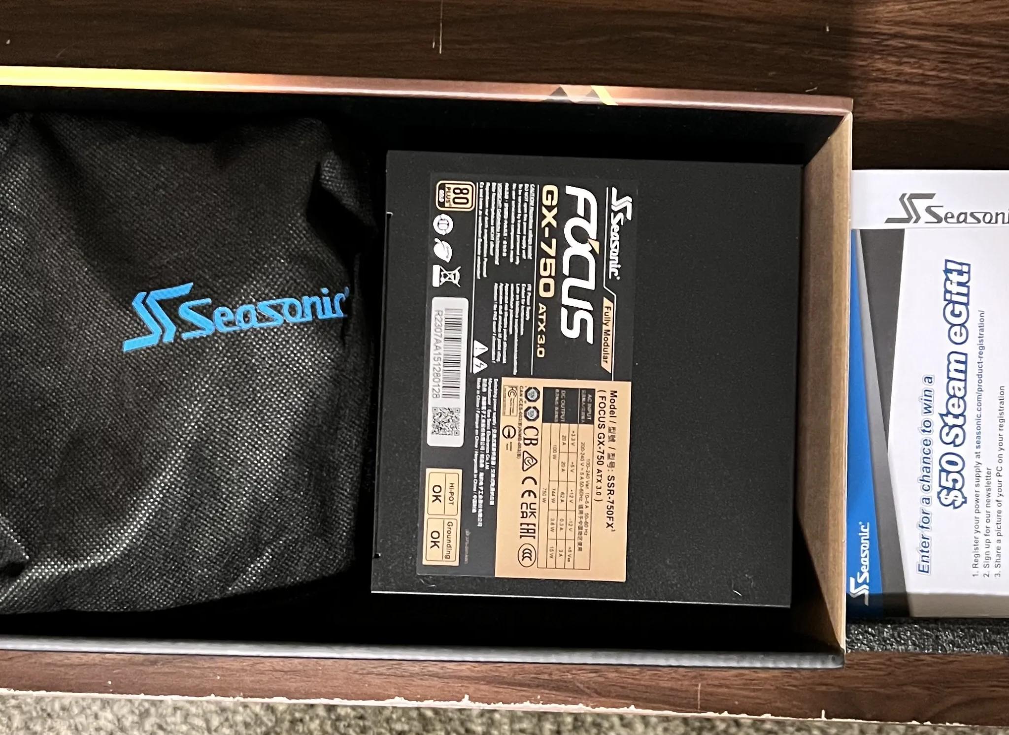 SeaSonic Focus 750W 80+ Gold