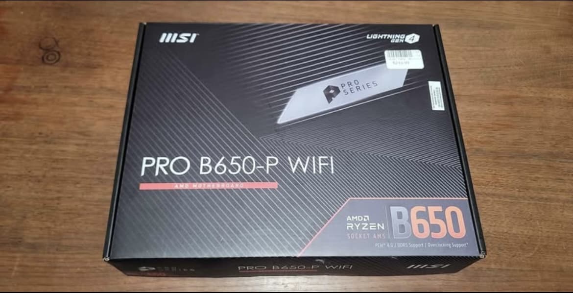 Ryzen 7 7800X3D + B650 - P WiFi MSI
