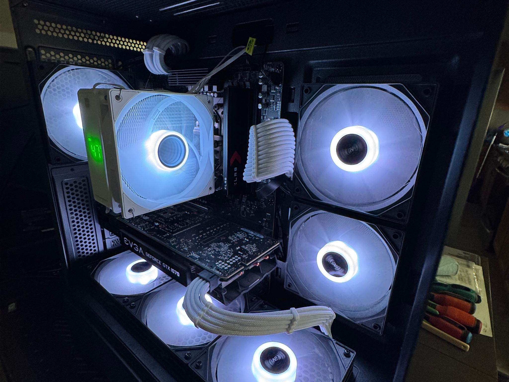 Custom Gaming PC | Ryzen 5 8500G|EVGA GTX 1070|MSI 650 MB|16GB RAM|1TB MVNE|Okinos Aqua 7 case