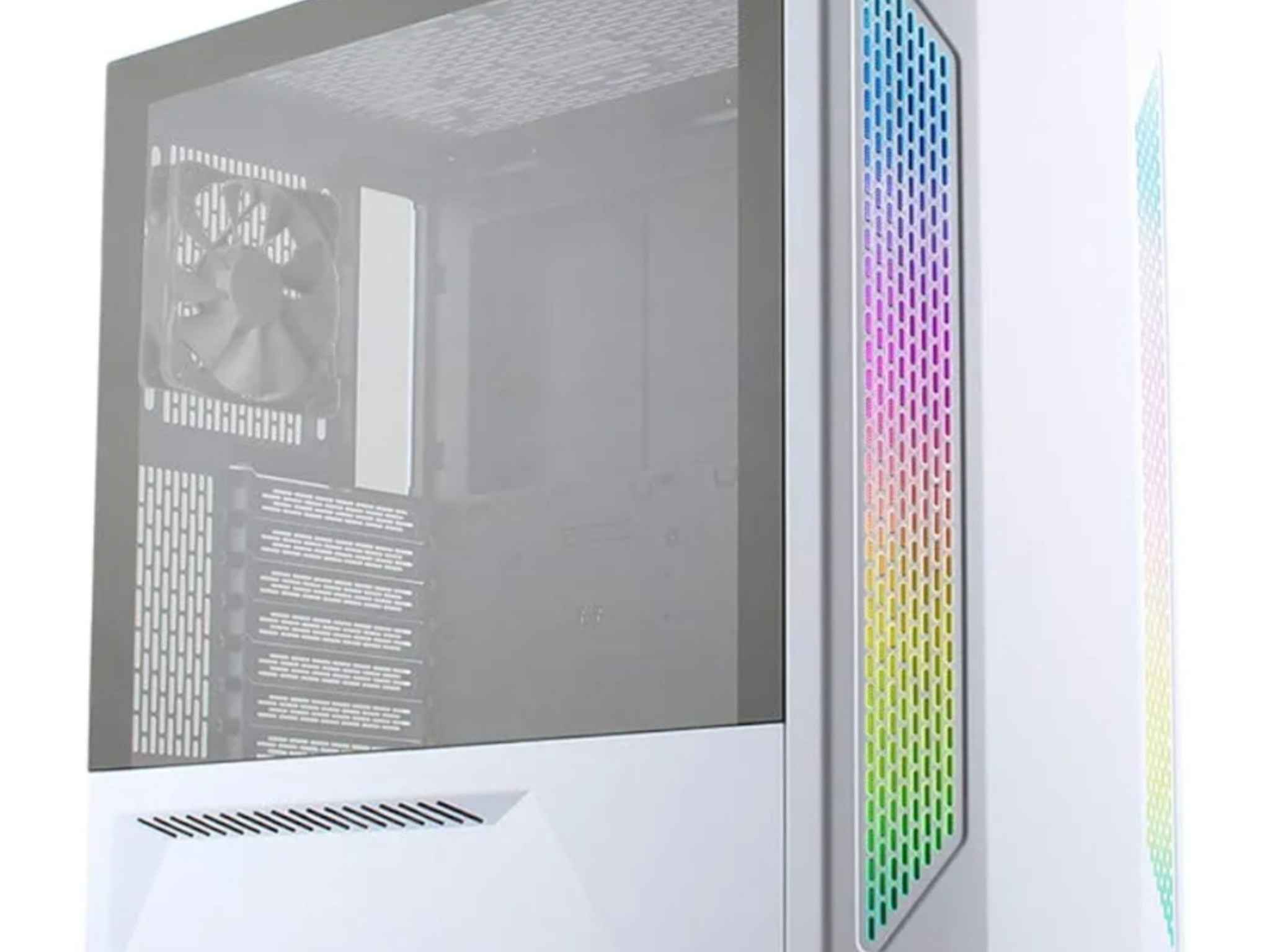 LIAN LI LANCOOL 2 WHITE Tempered Glass ATX Case -White Color -LANCOOL II -W