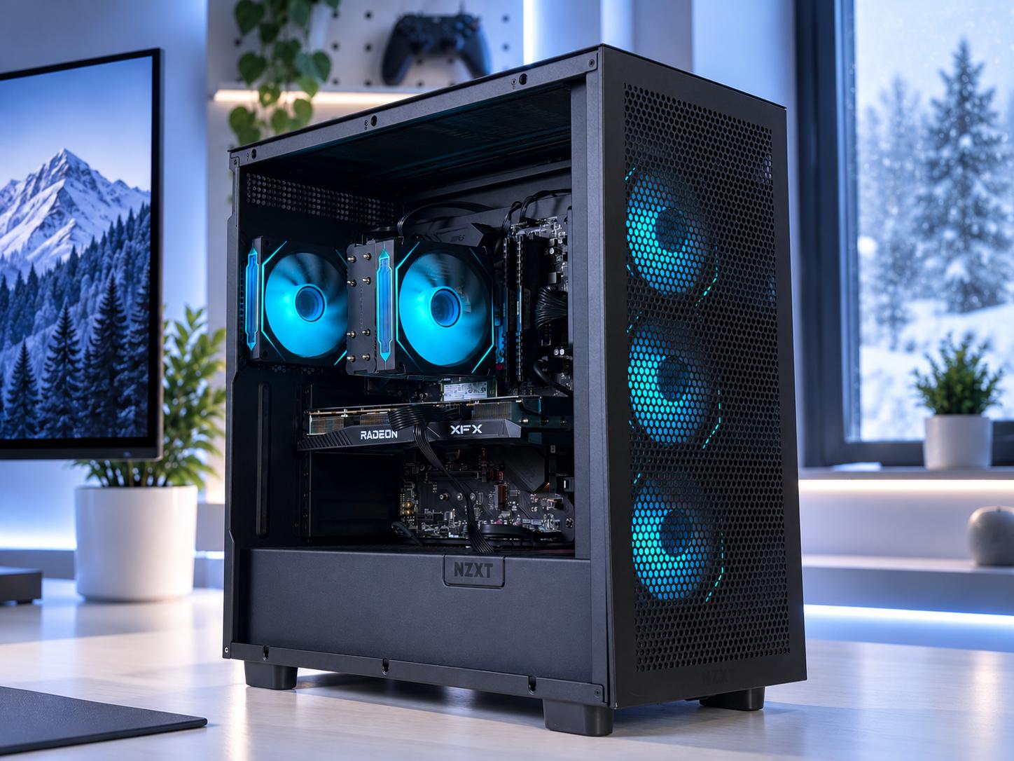 🏔️GLACIER Gaming PC | RX 6700 XT | Ryzen 7 5800X | 16GB RAM | 1TB NVME | WIFI + BT | FREE SHIPPING