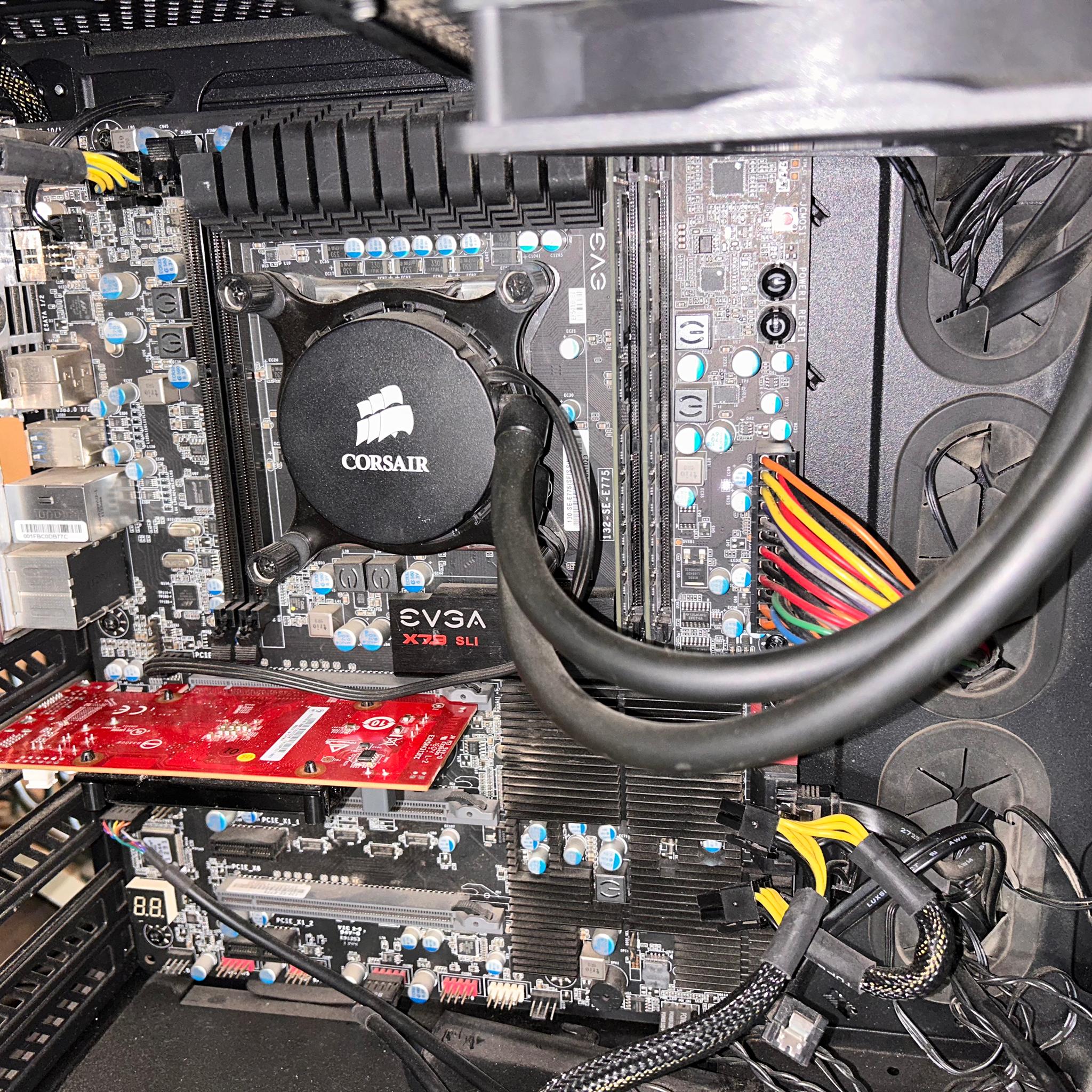 EVGA X79 SLi Motherboard with Xeon 12 core 24 thread e5-2695v2 (unlocked overclock ready)