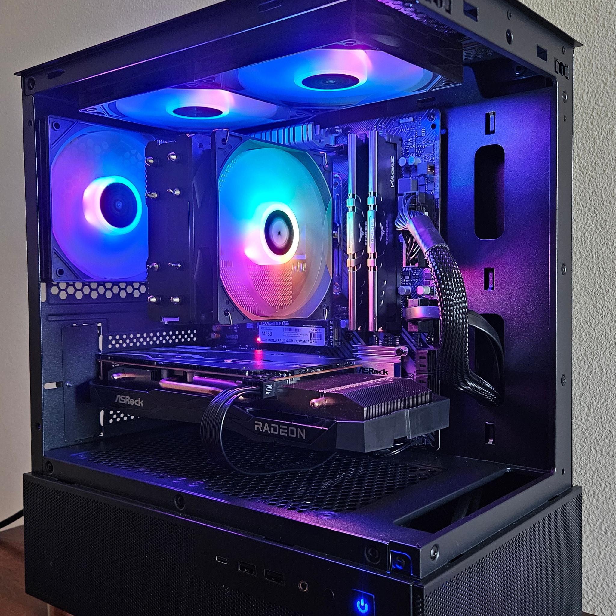 Mini Tower Ryzen Gaming PC | RX 7600 | Ryzen 5 5500 | 16GB RAM
