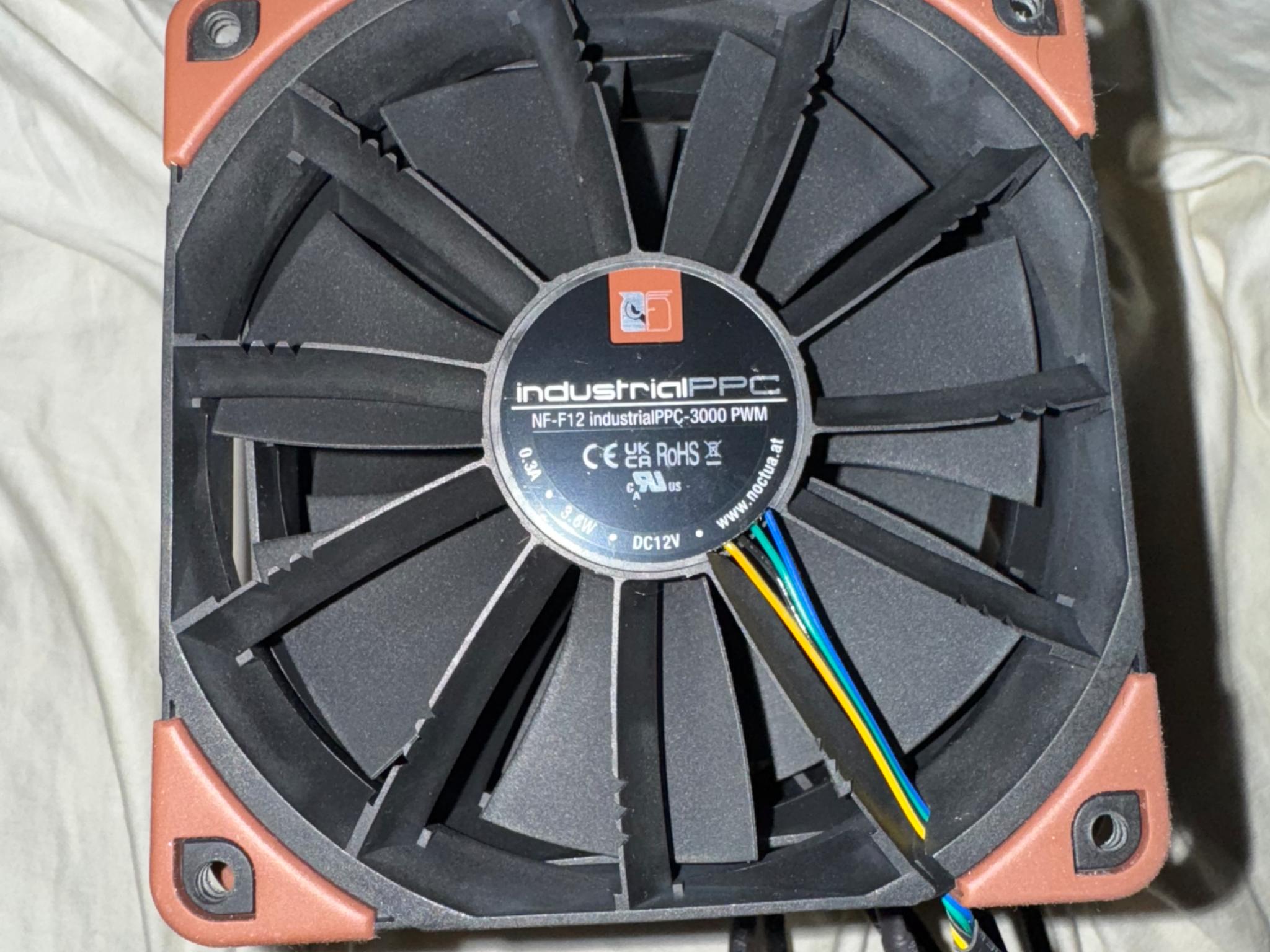 High performance black fans 7 noctua IPPC, 3 Deepcool, 2 ID cooling, 1 cooler master fan BULK LOT