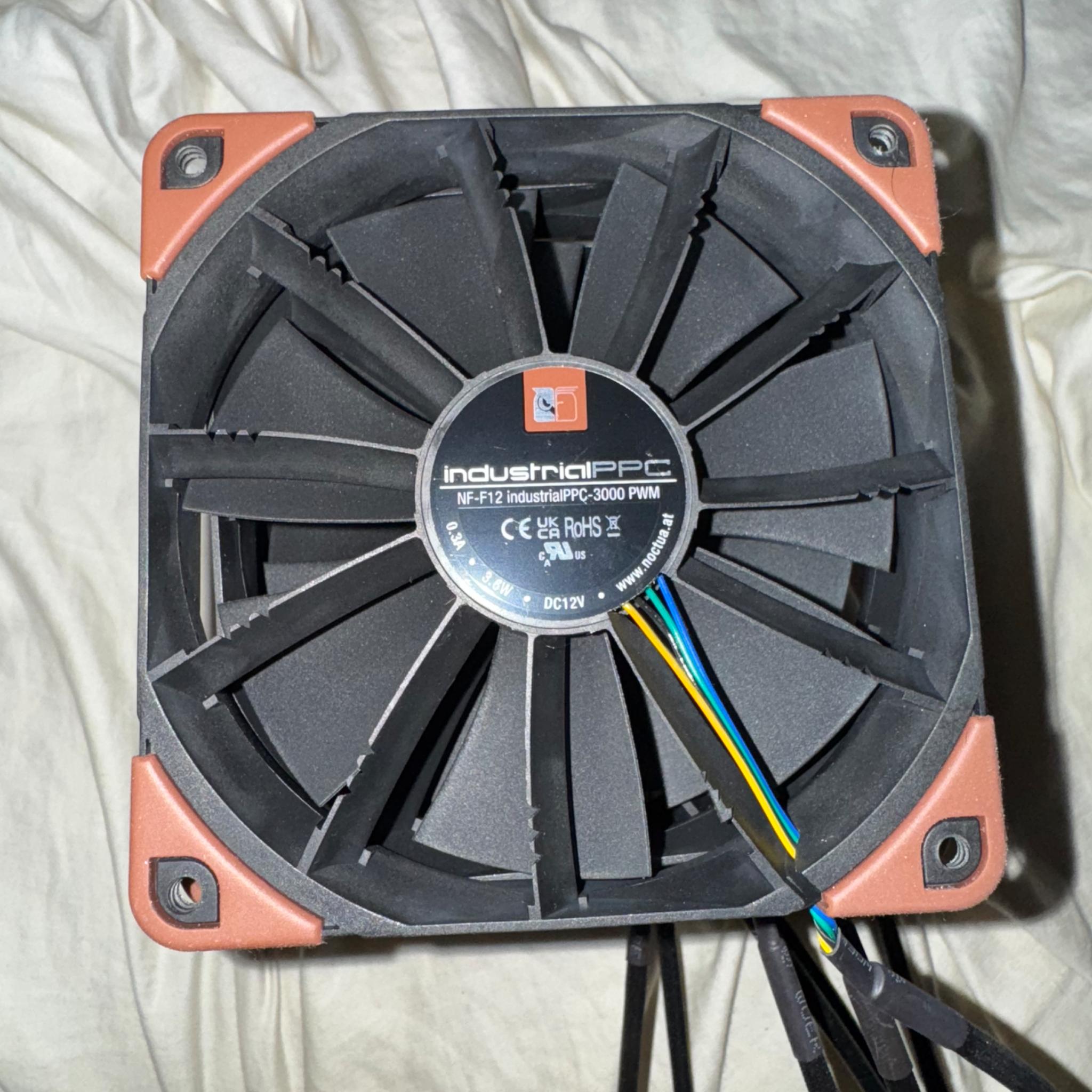 High performance black fans 7 noctua IPPC, 3 Deepcool, 2 ID cooling, 1 cooler master fan BULK LOT
