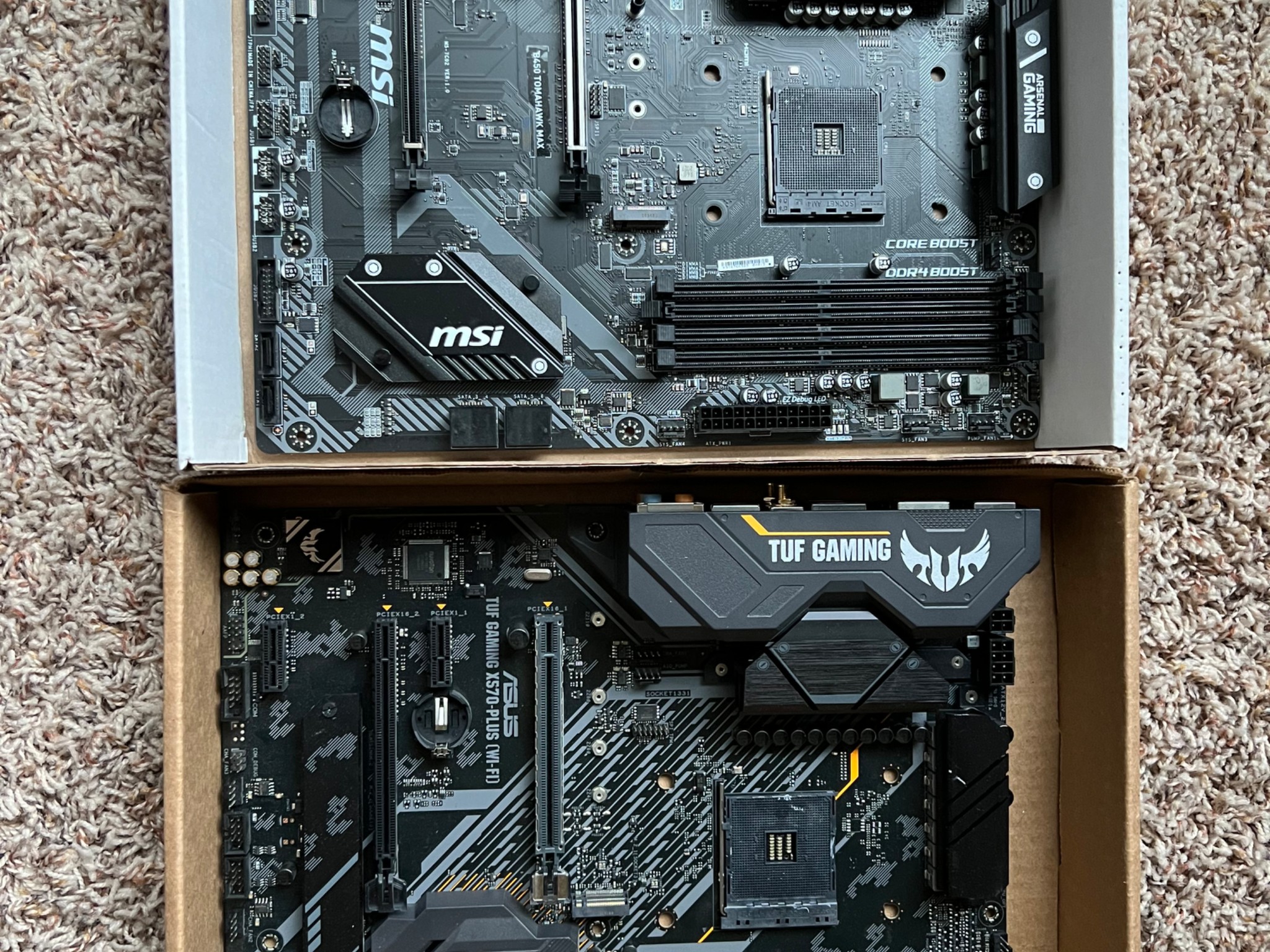 X570 and b450 motherboard for parts