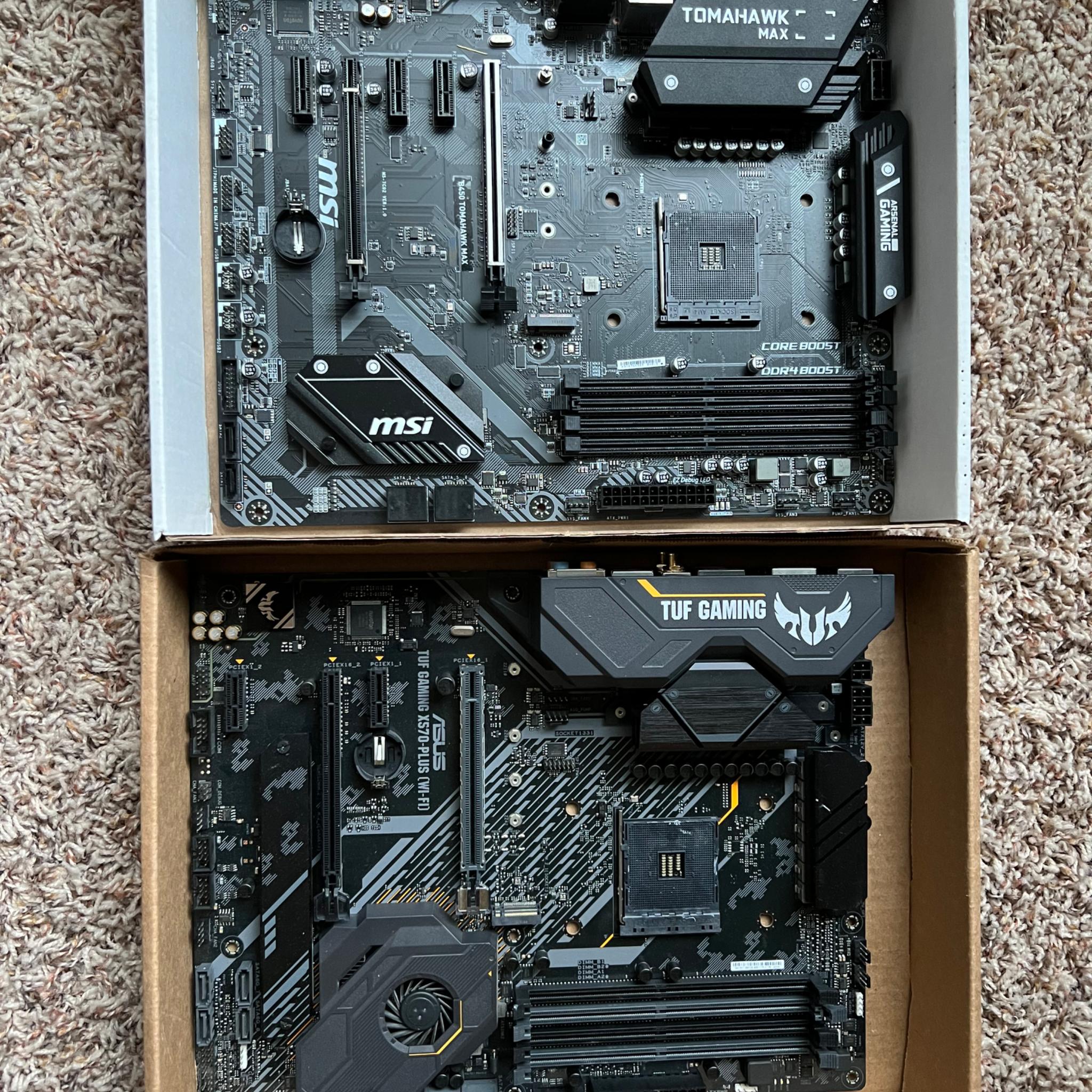 X570 and b450 motherboard for parts
