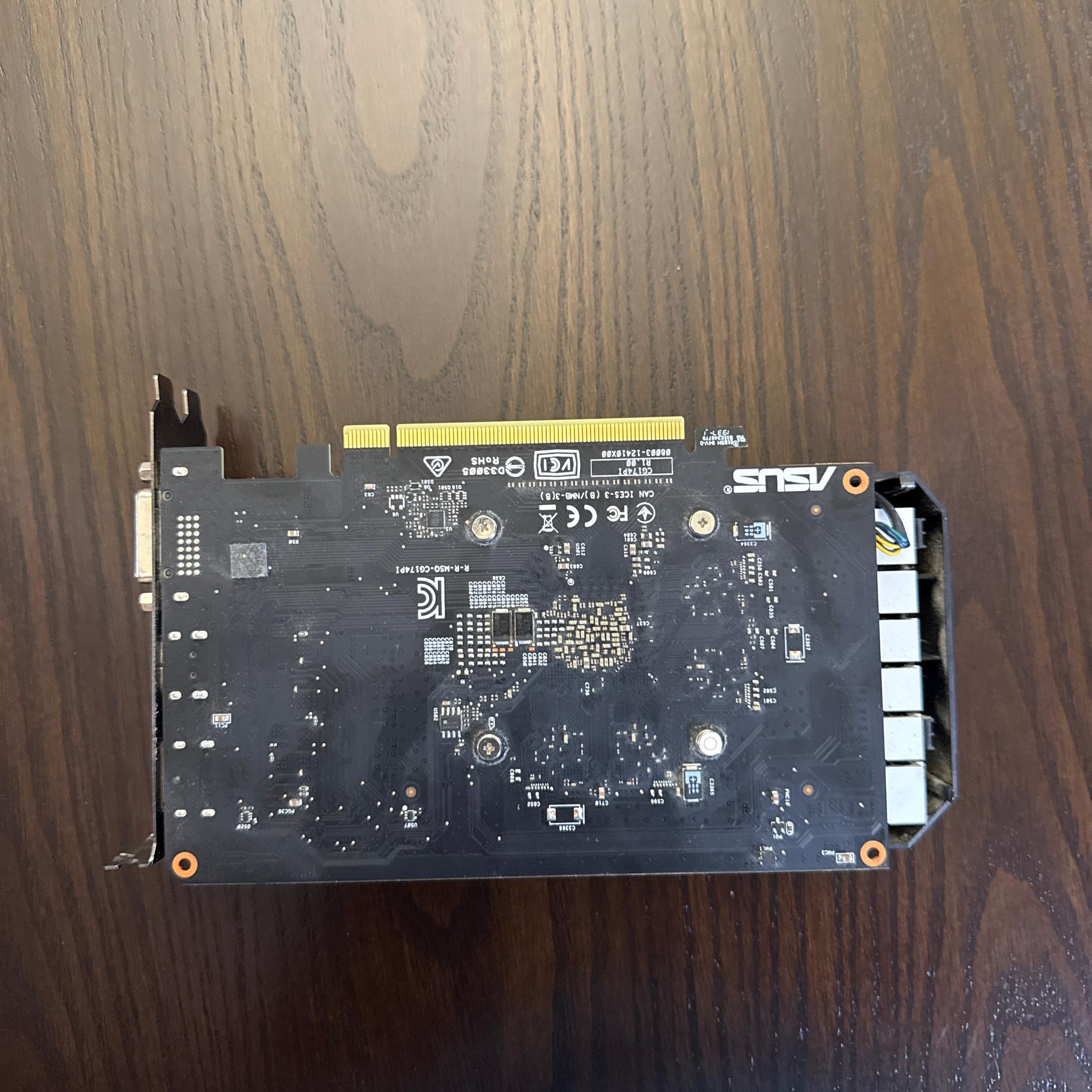 Asus TUF gtx 1650 4g (No pcie connector required)