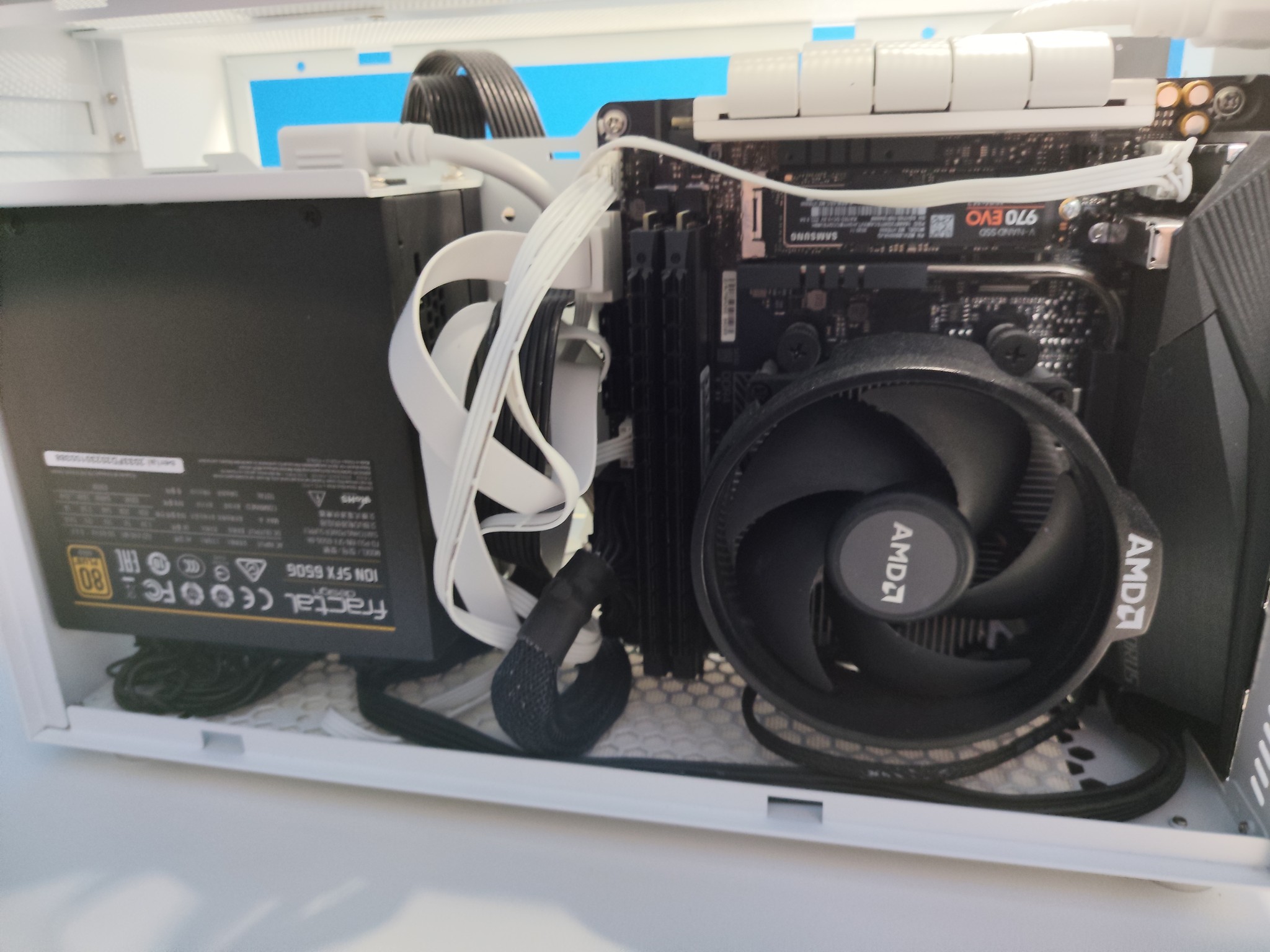 Custom White Ryzen Gaming PC Build