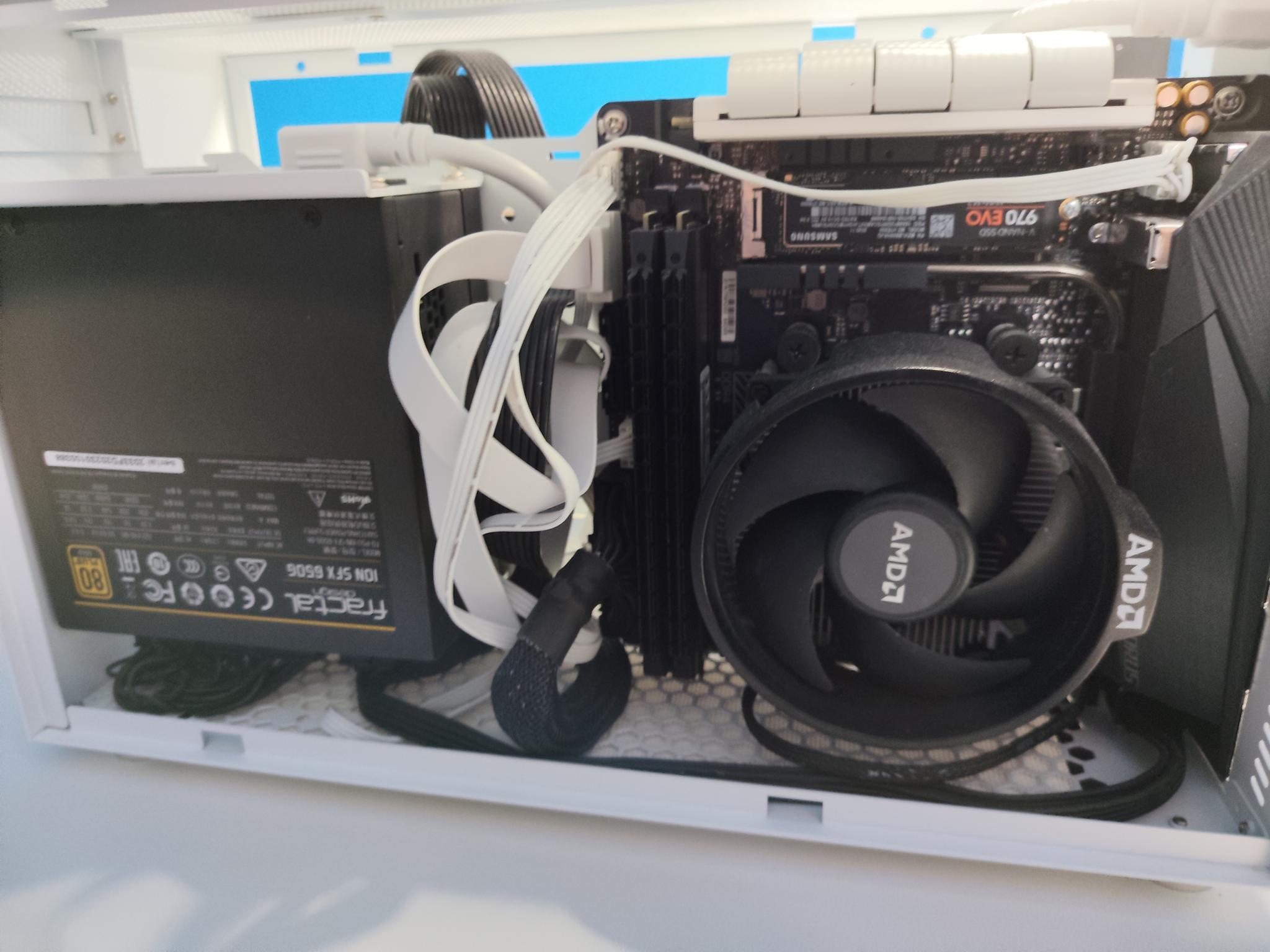 Custom White Ryzen Gaming PC Build