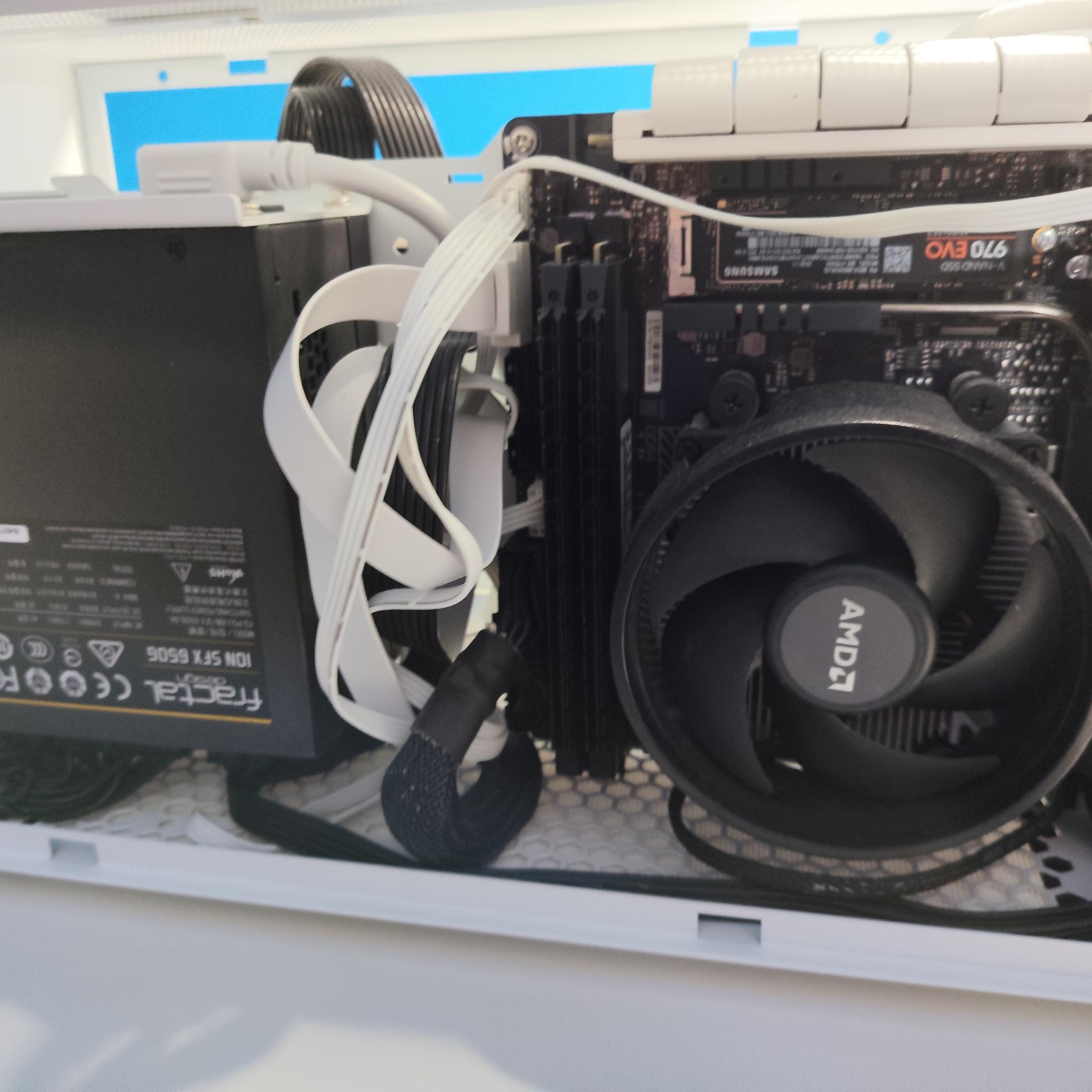 Custom White Ryzen Gaming PC Build