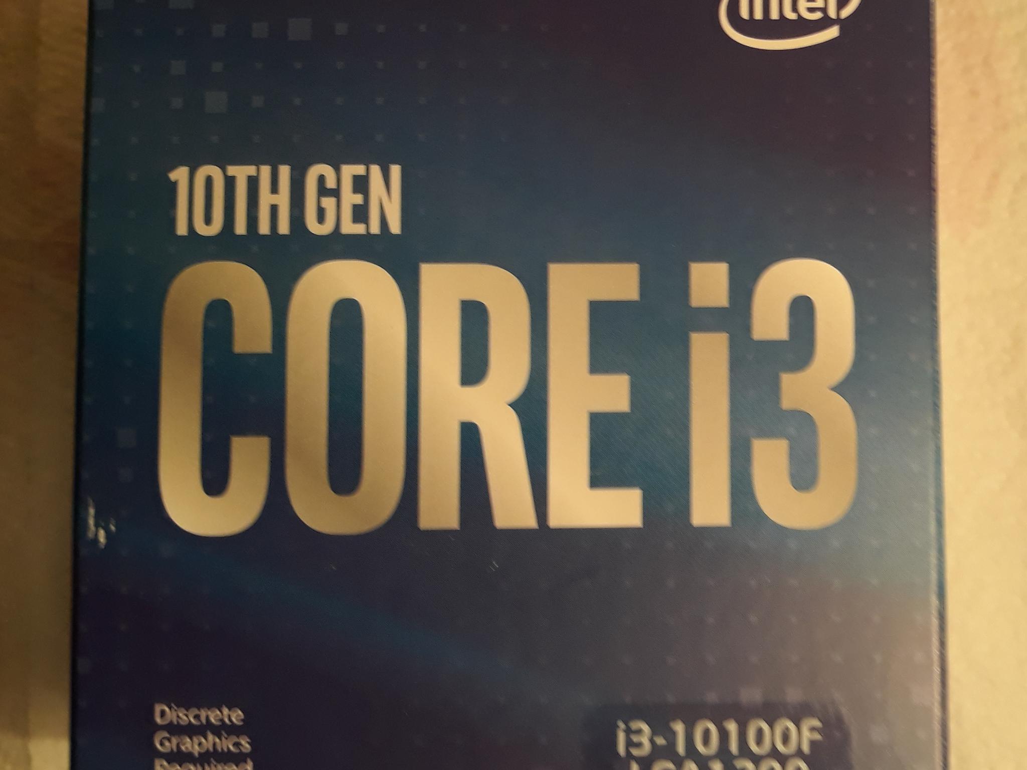 Used Intel Core i3-10100F 3.6 GHz Quad-Core Processor LGA 1200