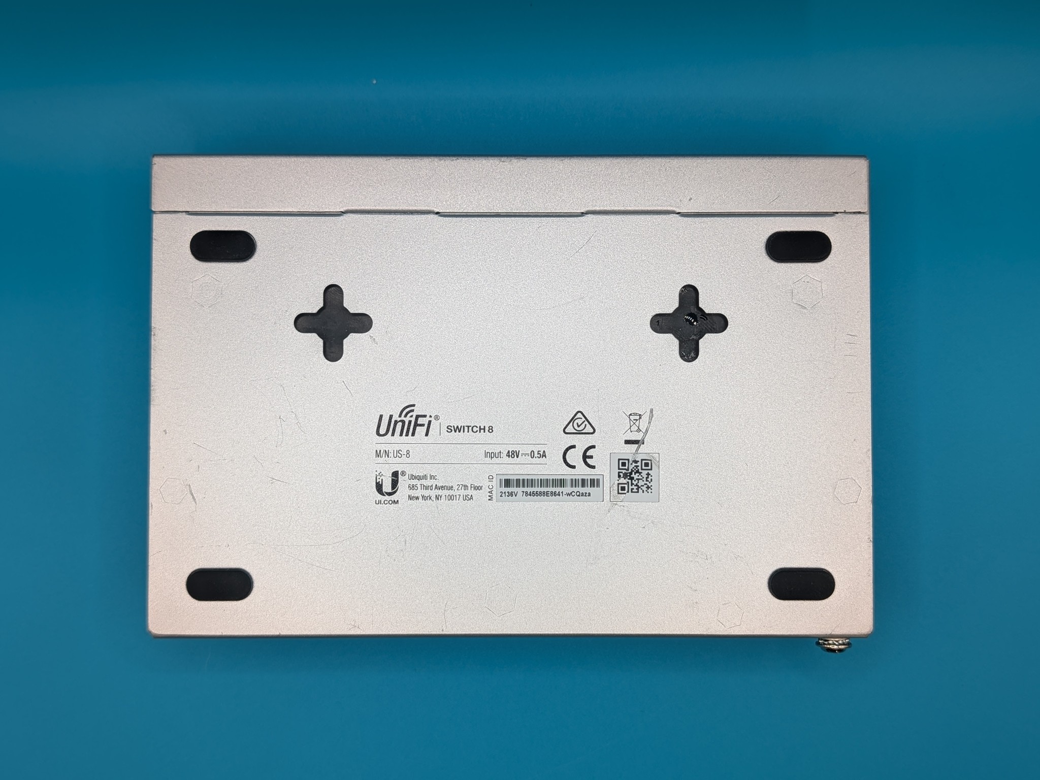 UniFi US-8 8 Port Gigabit Managed Ethernet Switch w/ PoE Passthrough