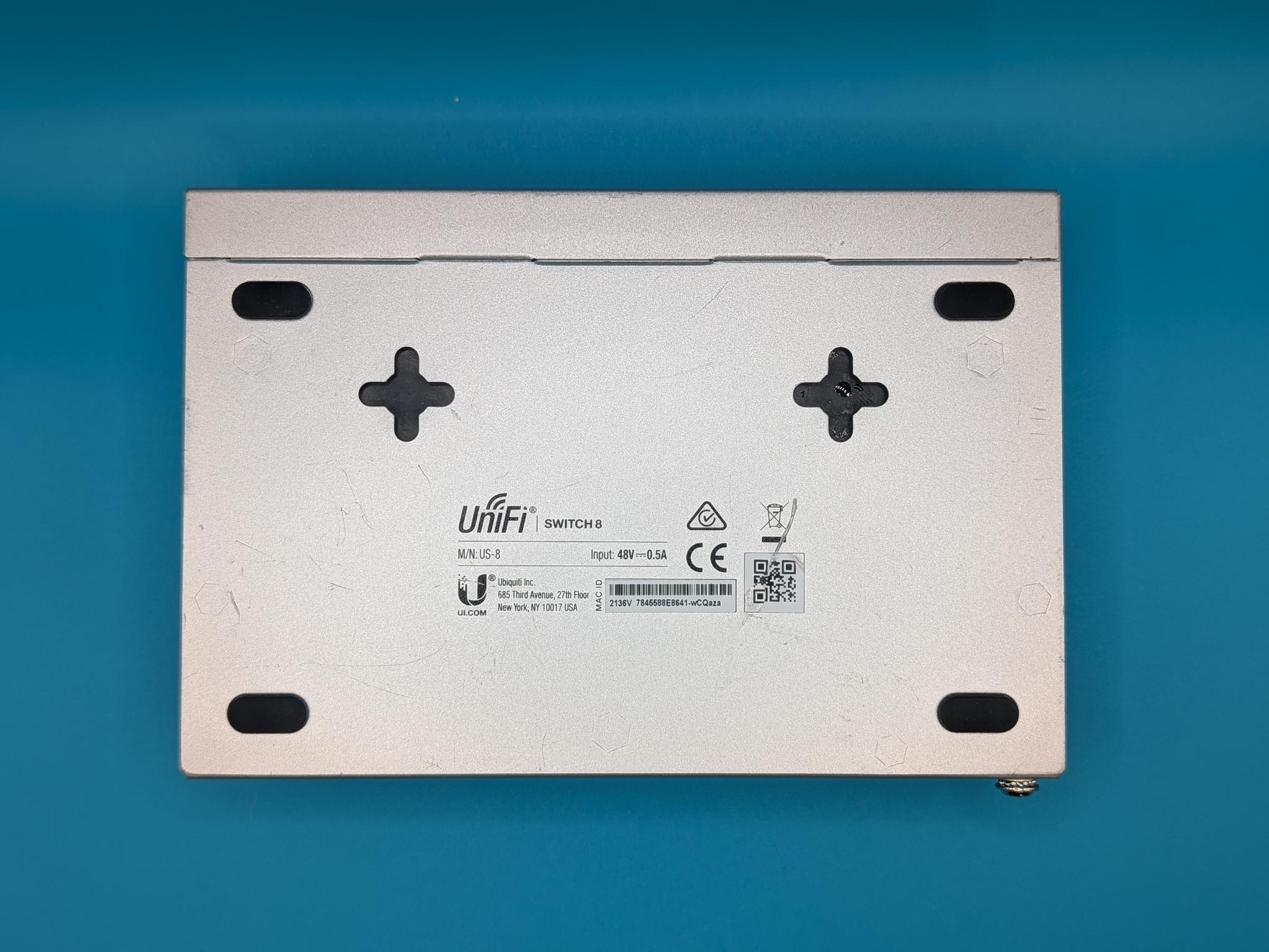 UniFi US-8 8 Port Gigabit Managed Ethernet Switch w/ PoE Passthrough
