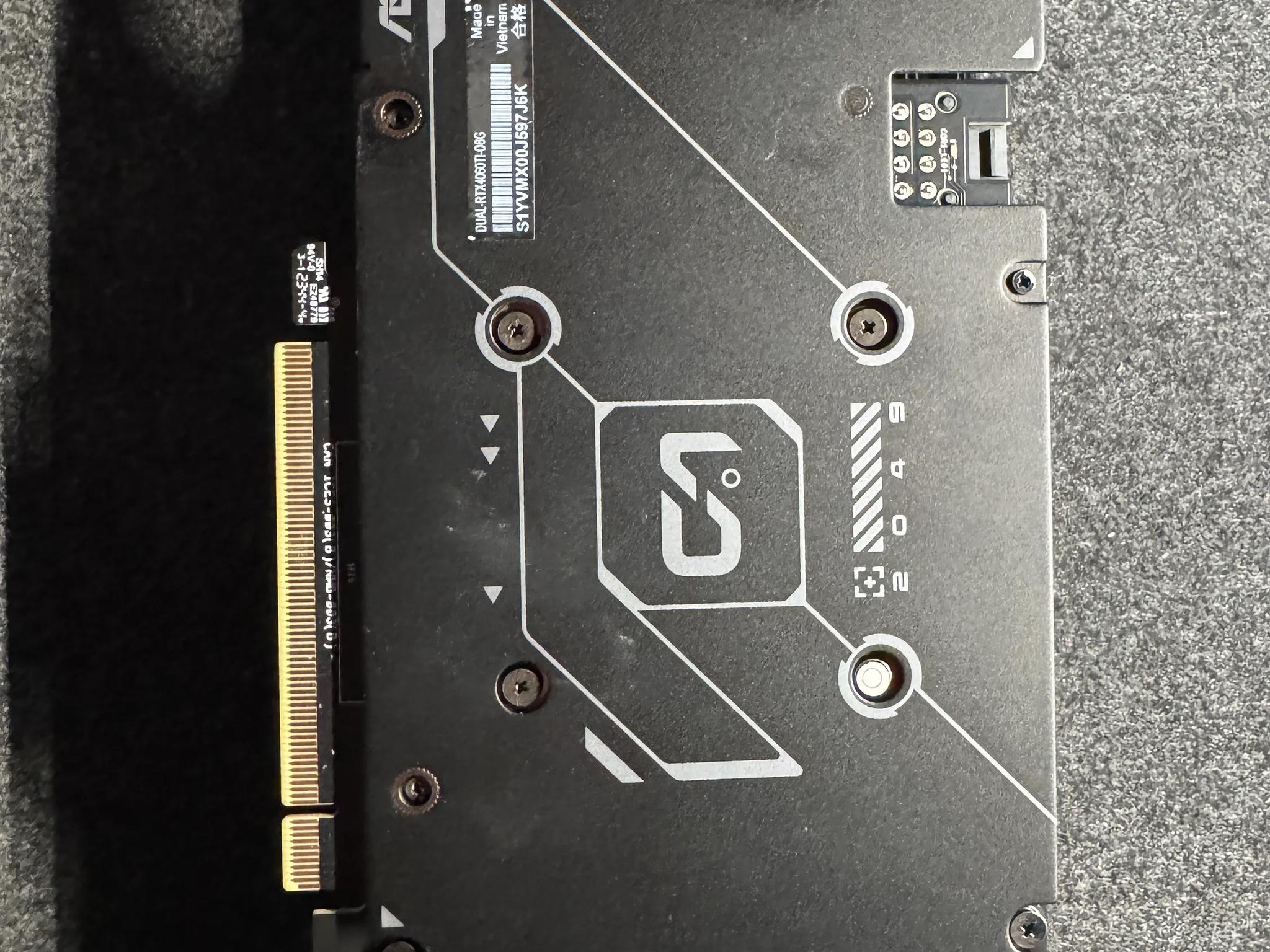 ASUS Dual RTX 4060ti 8gb (USED - GOOD)