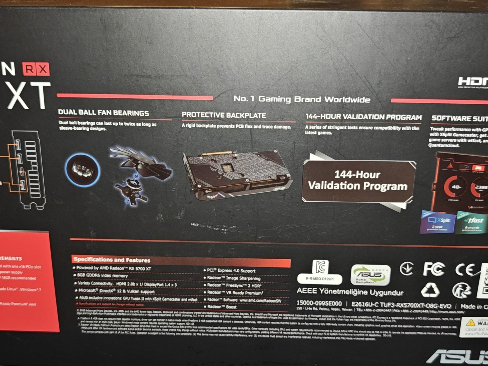 Amd Radeon rx 5700xt Asus evo 8gb